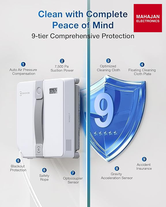 ECOVACS WINBOT MINI Window Cleaning Robot – Mahajan Electronics Online.