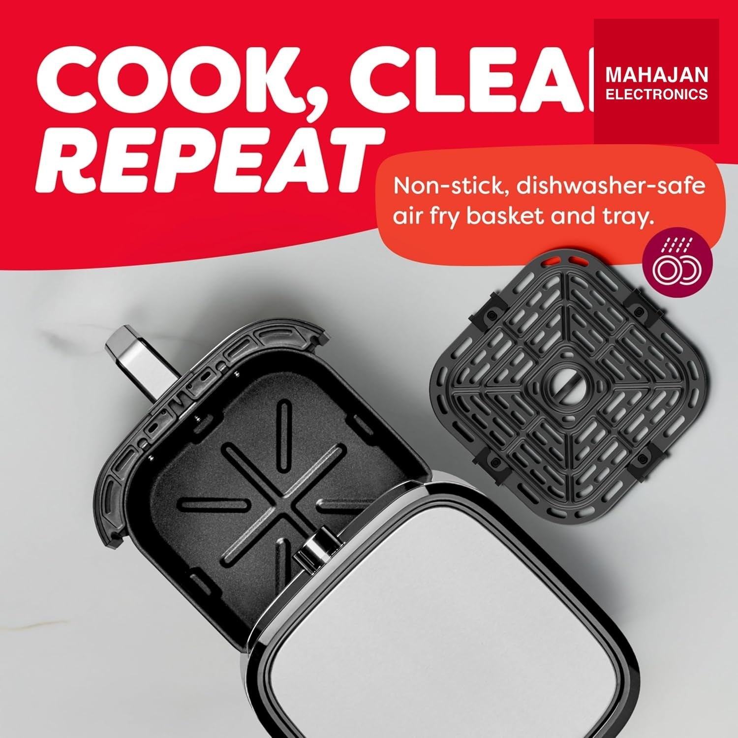 Instant Pot Air Fryer, Vortex 6 Litre, Touch Control Panel, 360° EvenCrisp Technology, Uses 95% less Oil – Mahajan Electronics Online.