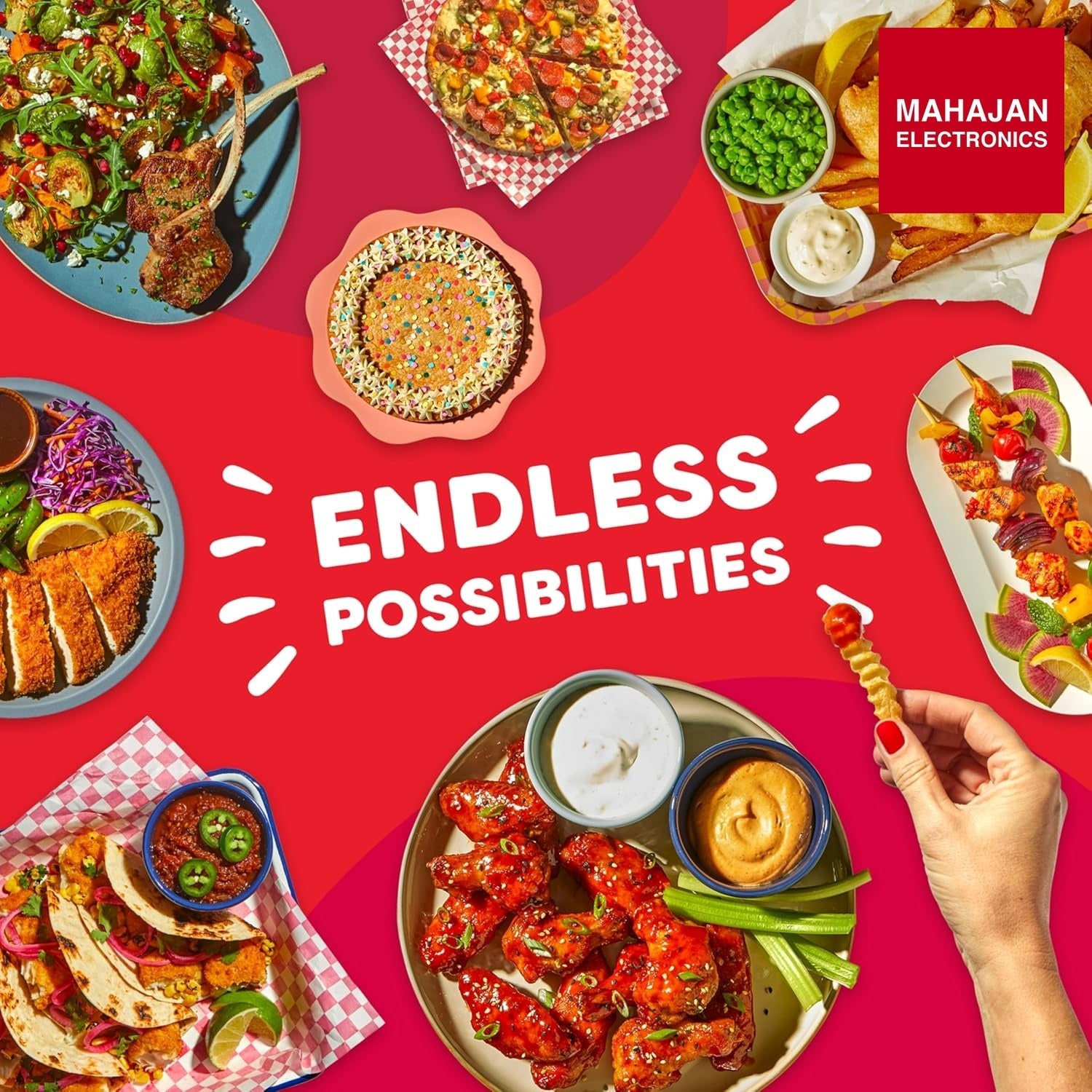 Instant Pot Air Fryer, Vortex 6 Litre, Touch Control Panel, 360° EvenCrisp Technology, Uses 95% less Oil – Mahajan Electronics Online.
