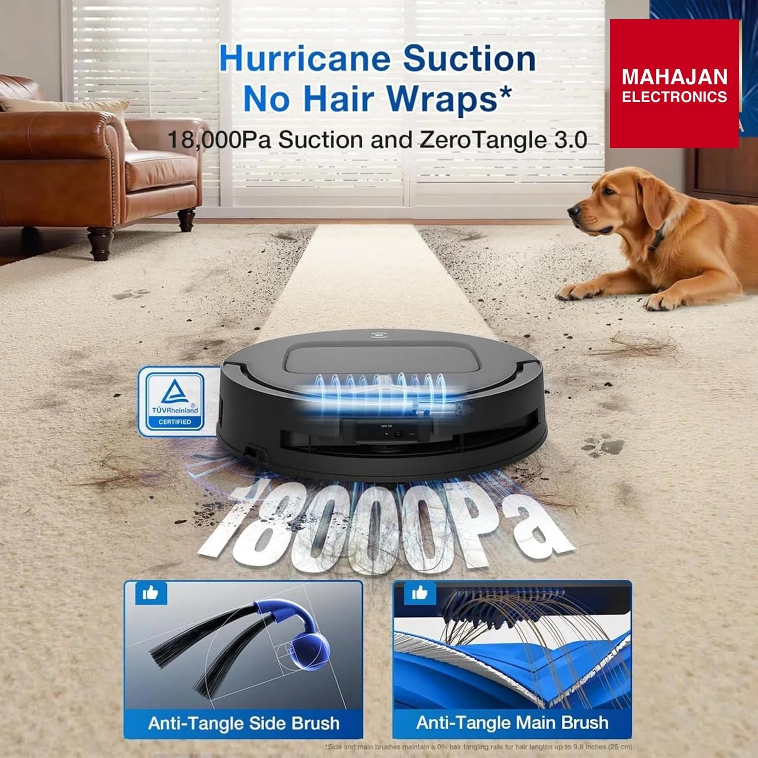 ECOVACS DEEBOT T80 Omni 2 in 1 Robot Vacuum Cleaner & Mop, 2025 New Launch, 18000 Pa, 6400 mAh Battery, OZMO – Mahajan Electronics Online.