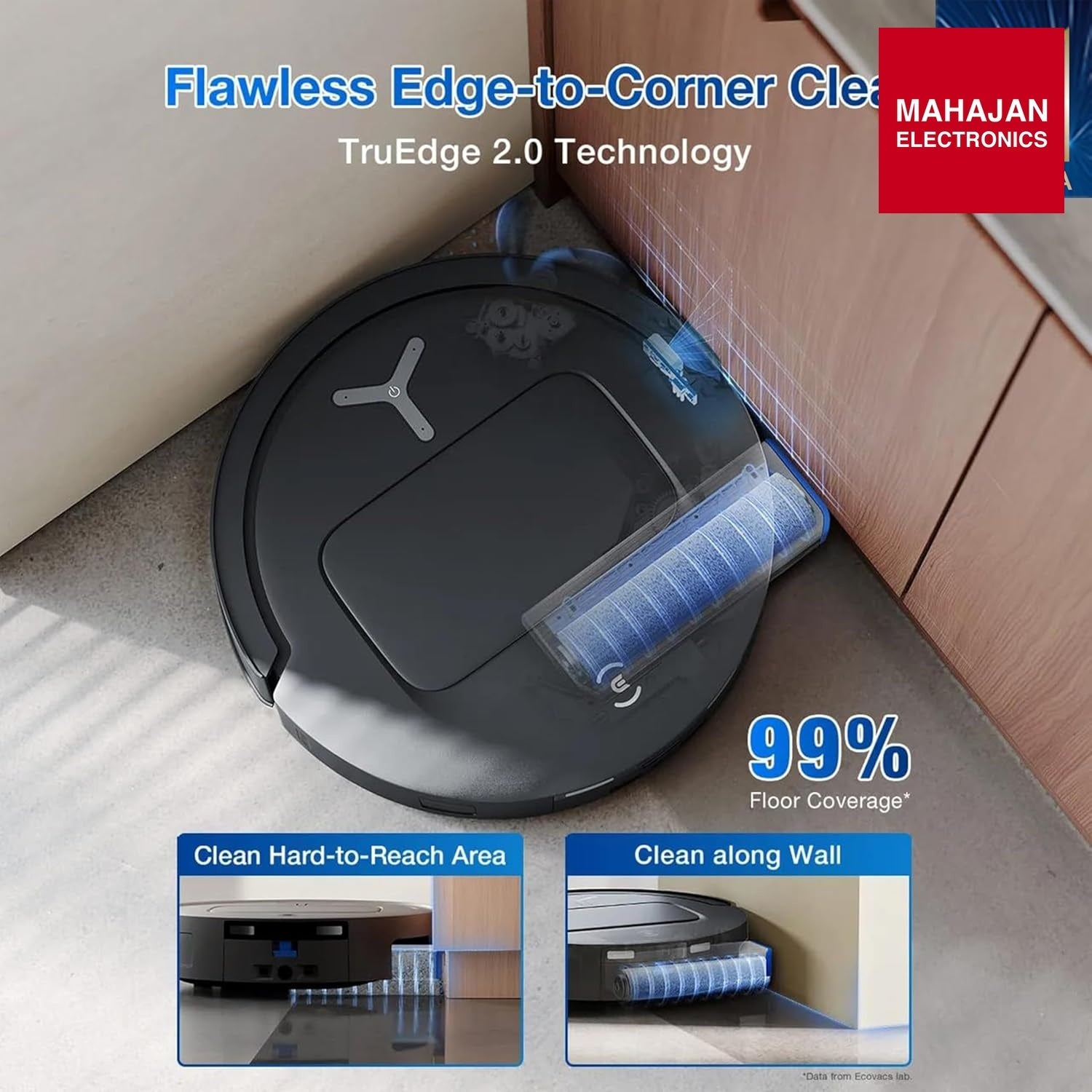 ECOVACS DEEBOT T80 Omni 2 in 1 Robot Vacuum Cleaner & Mop, 2025 New Launch, 18000 Pa, 6400 mAh Battery, OZMO – Mahajan Electronics Online.