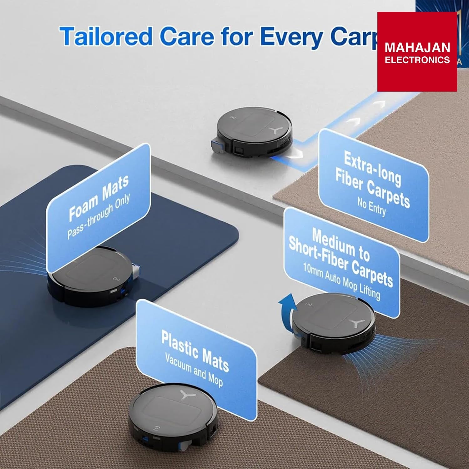 ECOVACS DEEBOT T80 Omni 2 in 1 Robot Vacuum Cleaner & Mop, 2025 New Launch, 18000 Pa, 6400 mAh Battery, OZMO – Mahajan Electronics Online.