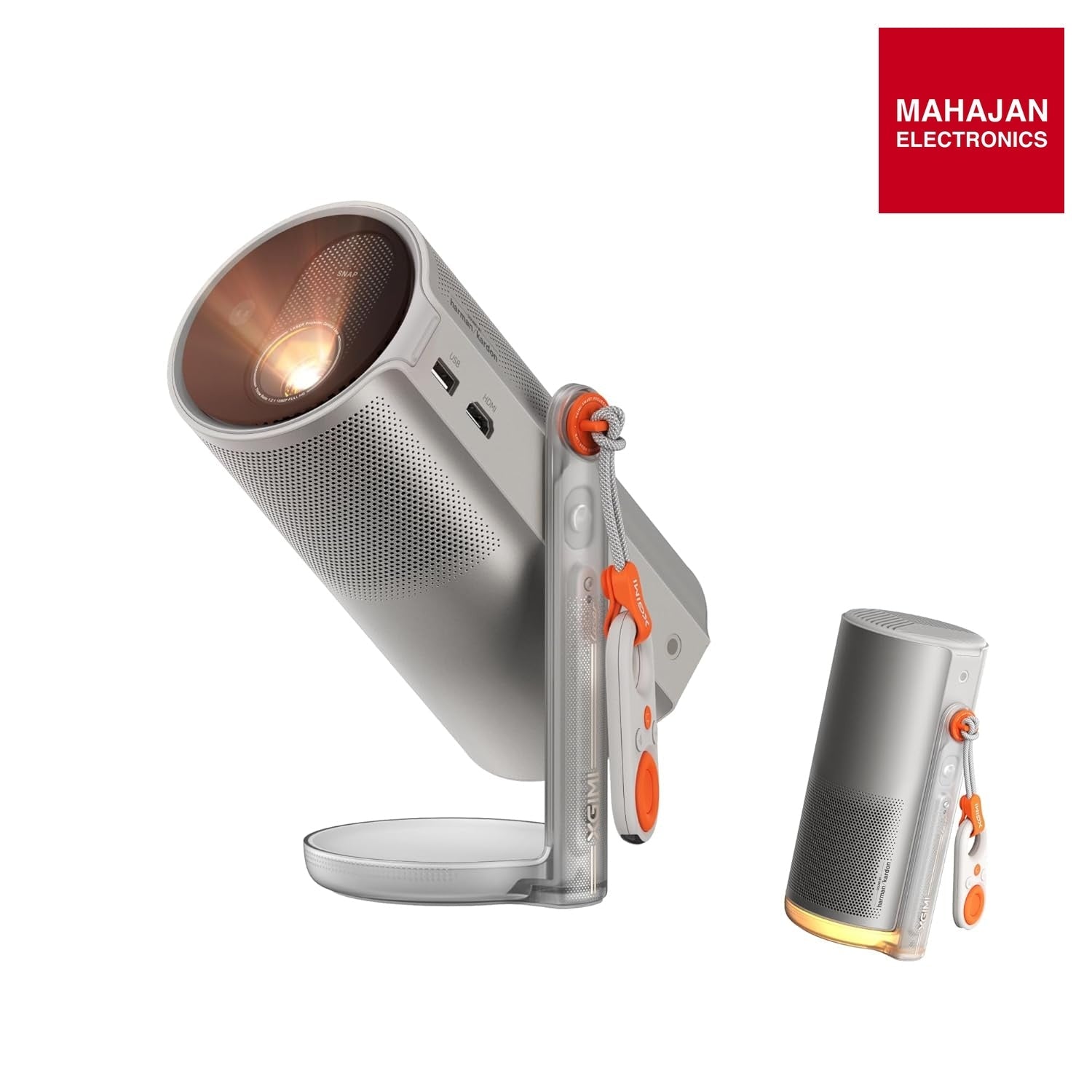 XGIMI 2025 New Launch MoGo 4 Laser Portable Projector with 4 Filters, 550 ISO Lumens, 360° Built-in Stand – Mahajan Electronics Online.