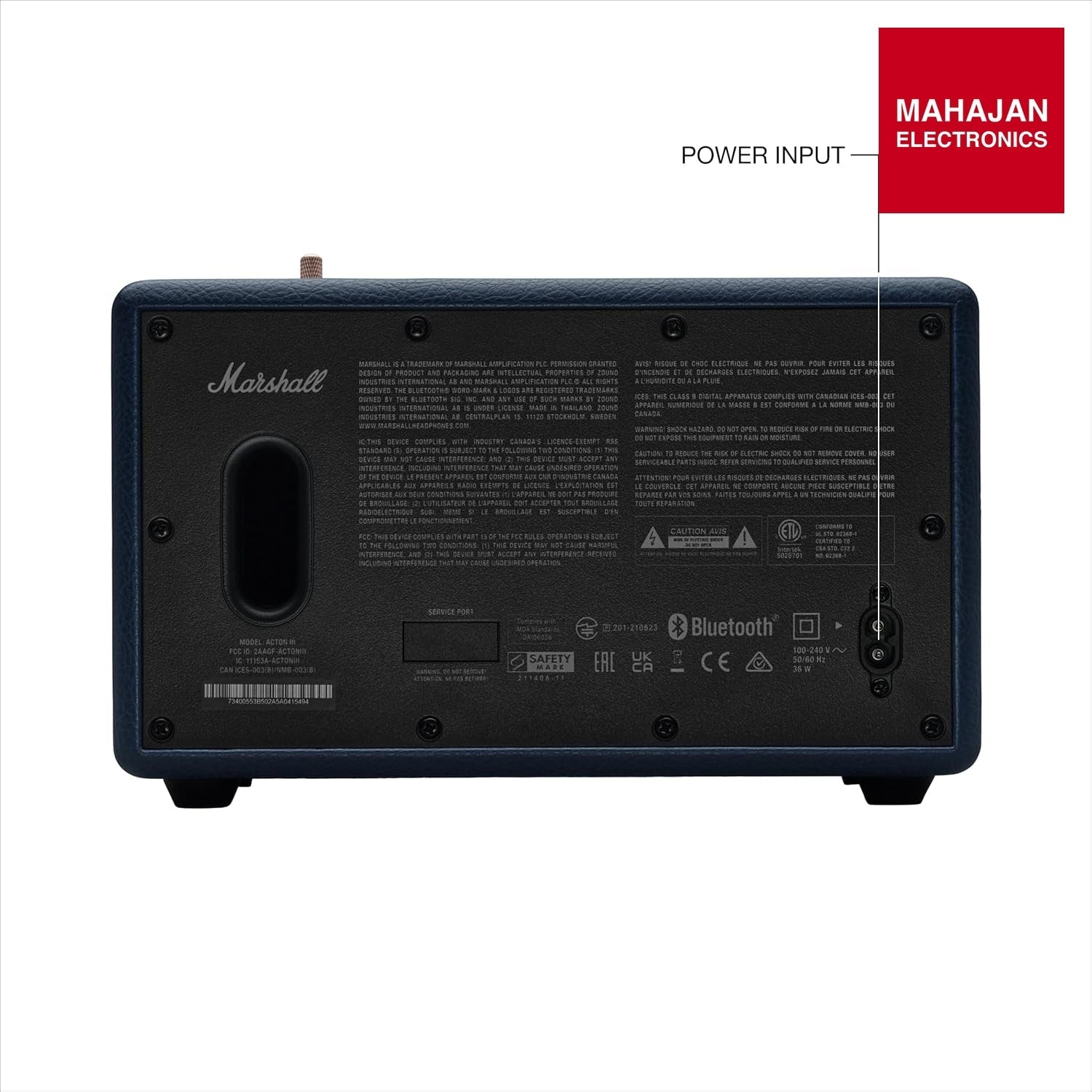 Marshall Acton III Wired Connectivity Stereo Home Speakers with Bluetooth 5.2 & RCA or 3.5mm Input – Midnight – Mahajan Electronics Online.