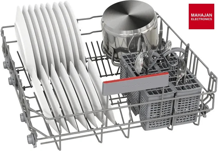 Bosch SMI4IKS00I Series 4 60 cm 14 Place Settings Semi-Integrated Dishwasher Stainless Steel, Home Connect, 6 – Mahajan Electronics Online.