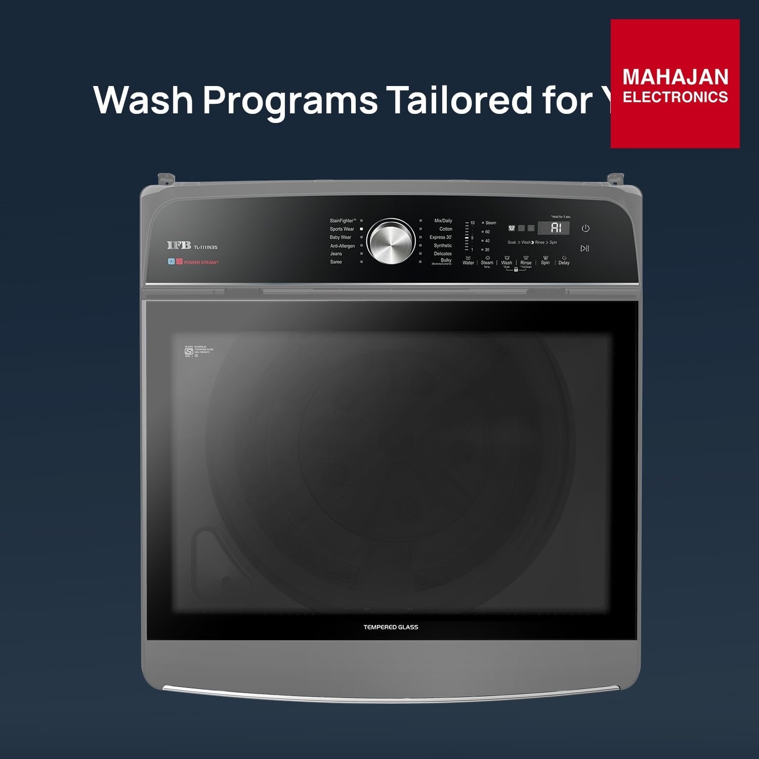 IFB TL111IN3SN 11 Kg 5 Star with DeepClean® Technology, AI Powered, Fully Automatic Top Load Washing Machine – Mahajan Electronics Online.