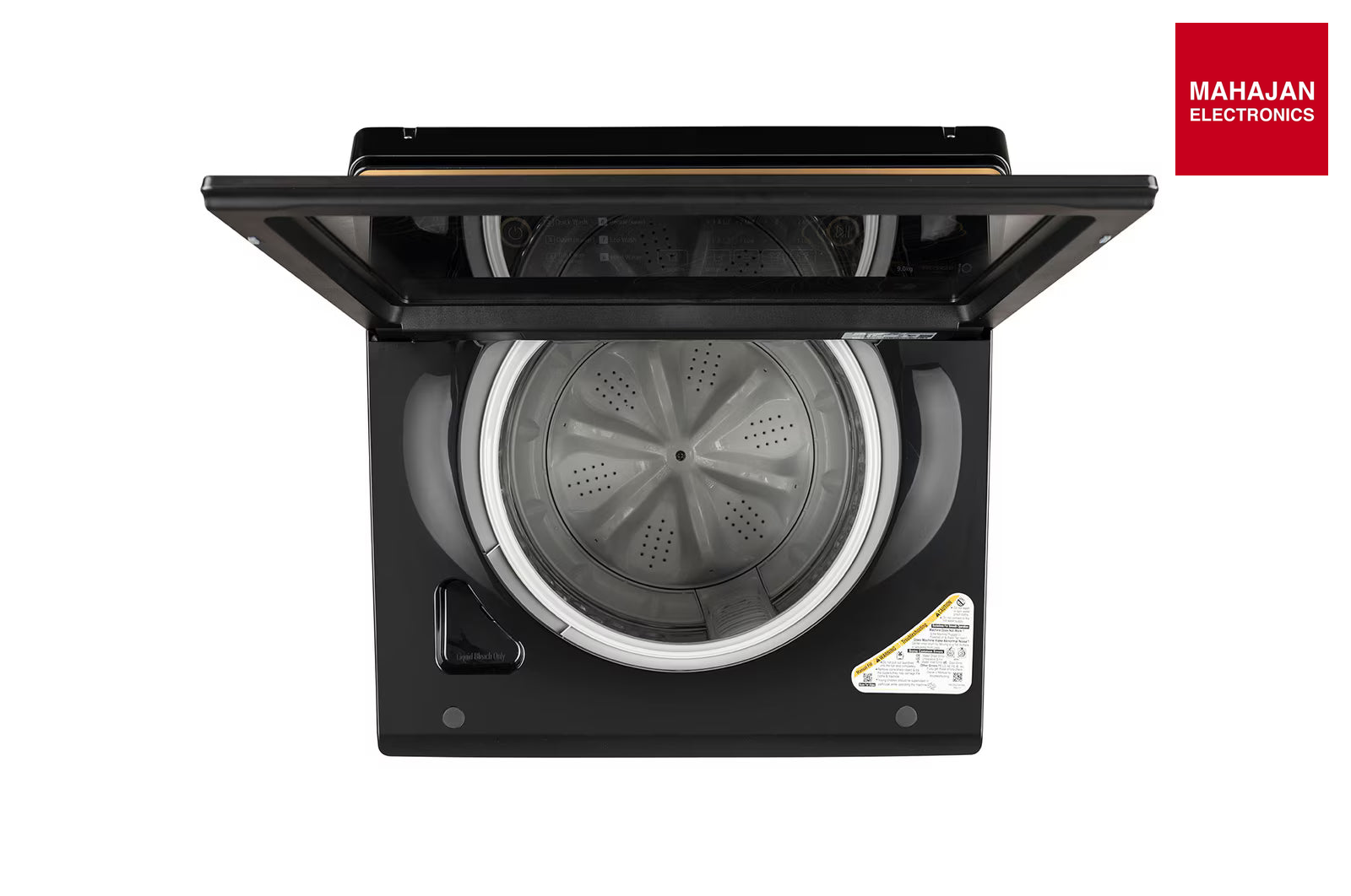 LG T90KMOB1Z 9Kg Top Load Washing Machine, Hard Water Wash, Onyx Black, 5 Star 2025 – Mahajan Electronics Online.