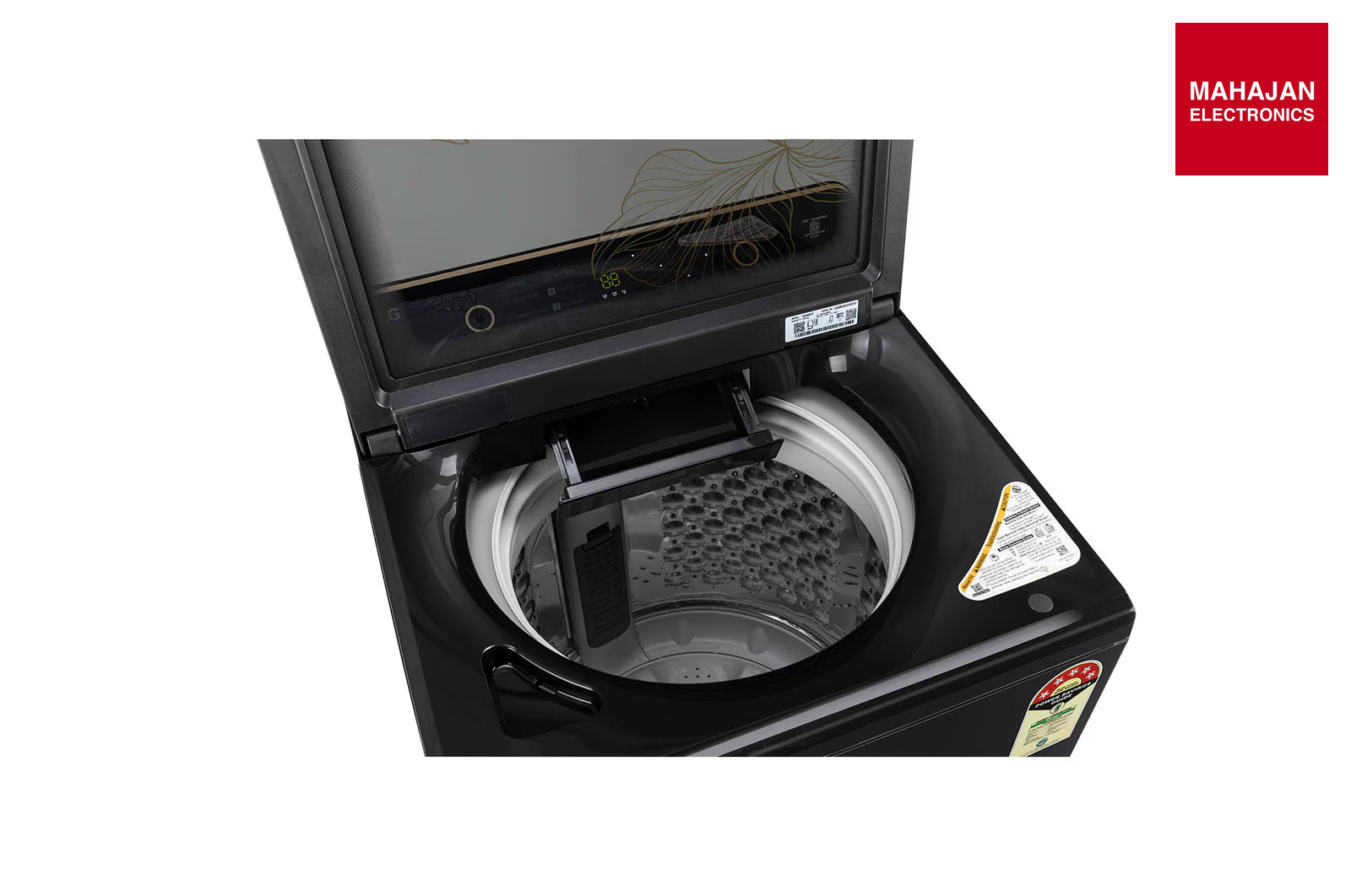 LG T90KMOB1Z 9Kg Top Load Washing Machine, Hard Water Wash, Onyx Black, 5 Star 2025 – Mahajan Electronics Online.
