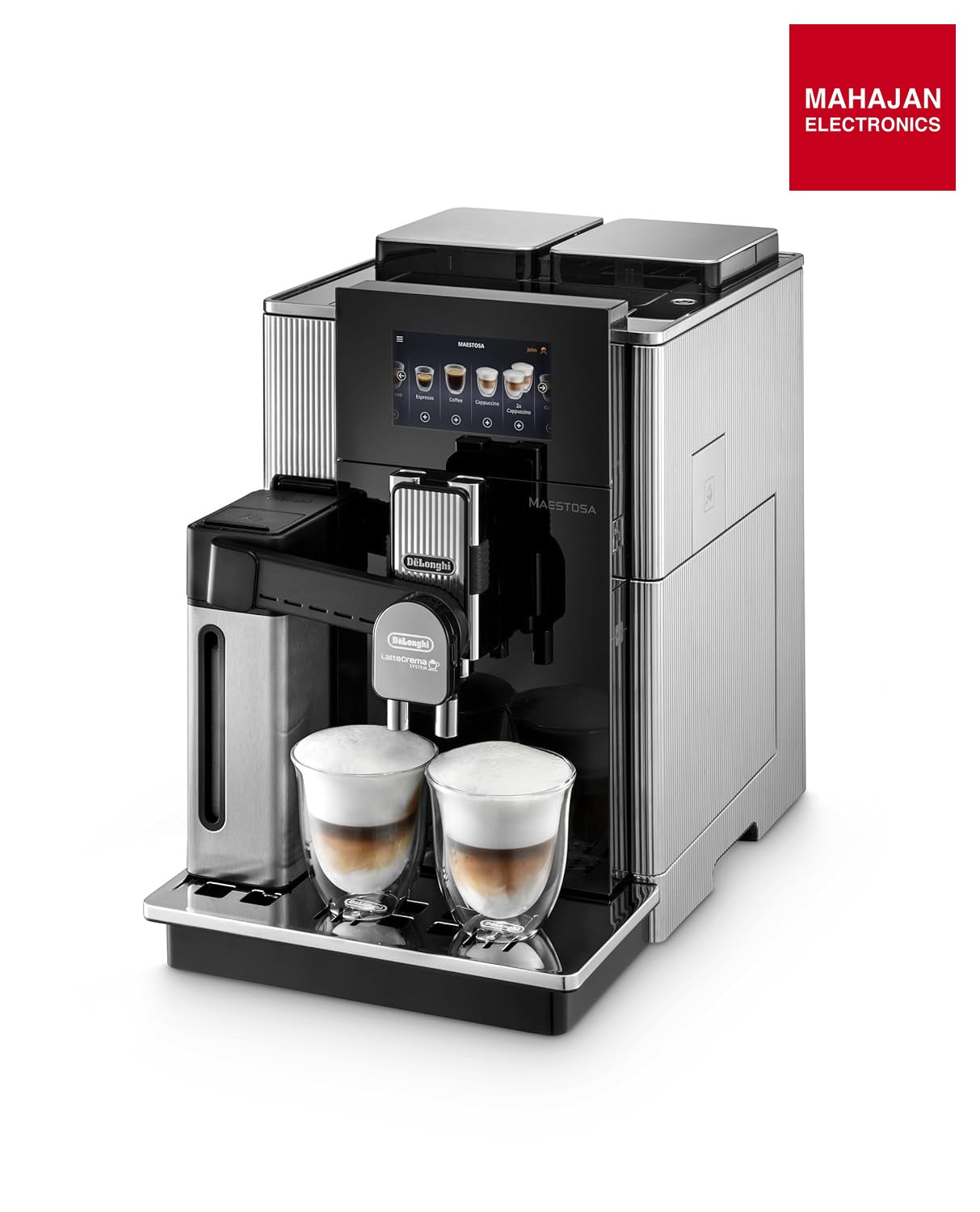 DeLonghi Maestosa EPAM960.75.GLM Fully Automatic Coffee Machine With In Built Dual Grinder, Bean To Cup – Mahajan Electronics Online.