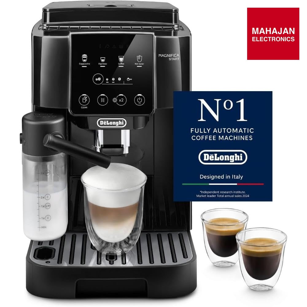 Delonghi Magnifica Start ECAM220.60.B | Fully Automatic Coffee Machine| One Touch Cappuccino Maker | Black – Mahajan Electronics Online.