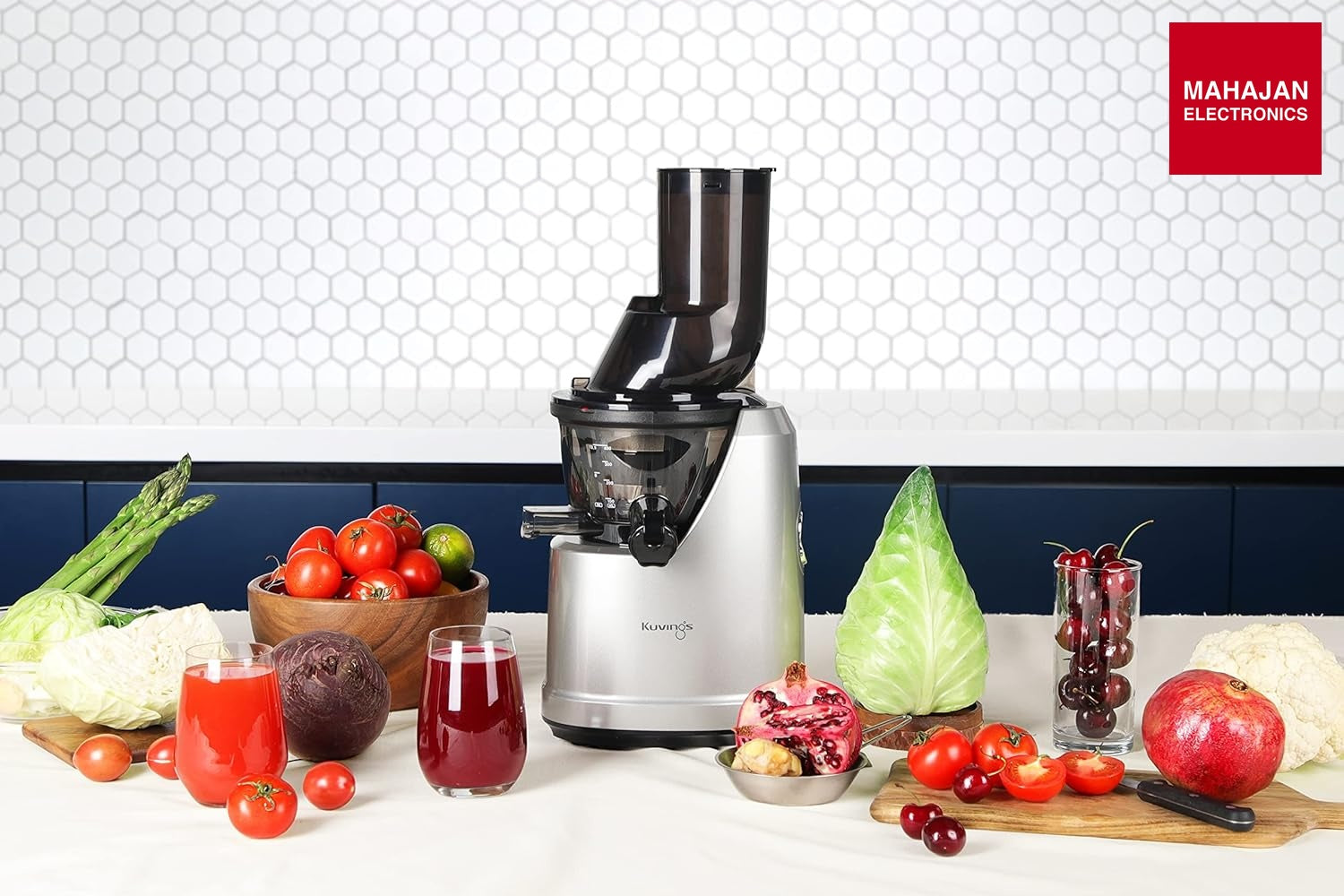 Kuvings B1700 Dark Silver Cold Press Whole Slow Juicer, Patented JMCS Technology for 10% More Juice, All-in-1 – Mahajan Electronics Online.