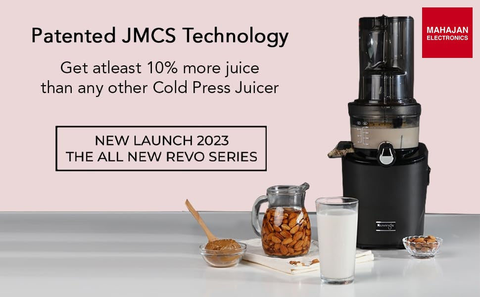Kuvings REVO830 Black Luxury Cold Press Whole Slow Juicer, World's 1st Patented Auto-Cutting Auger to reduce – Mahajan Electronics Online.