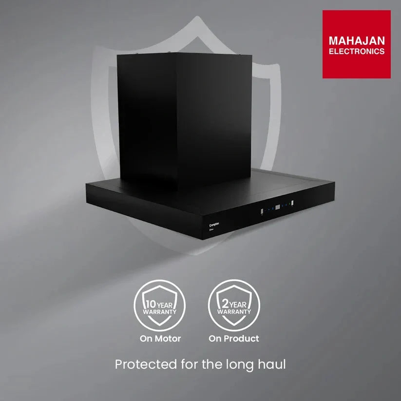 Crompton CHD-ELB90FLE-IND 90cm Filterless Wall Mounted Chimney Eliteo Box Series – Mahajan Electronics Online.