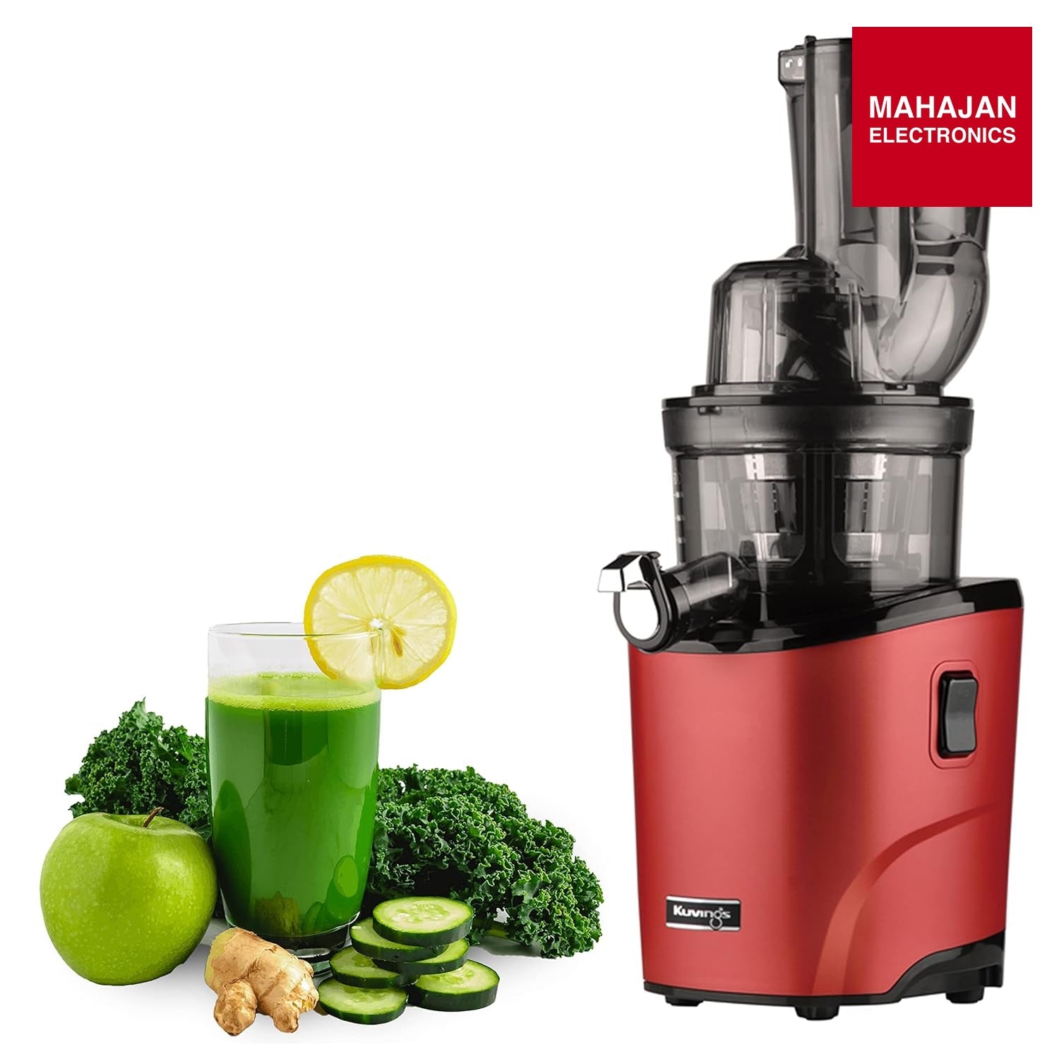 Kuvings REVO830 Red Luxury Cold Press Whole Slow Juicer, World's 1st Patented Auto-Cutting Auger to reduce – Mahajan Electronics Online.