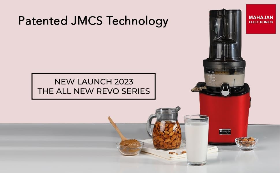 Kuvings REVO830 Red Luxury Cold Press Whole Slow Juicer, World's 1st Patented Auto-Cutting Auger to reduce – Mahajan Electronics Online.
