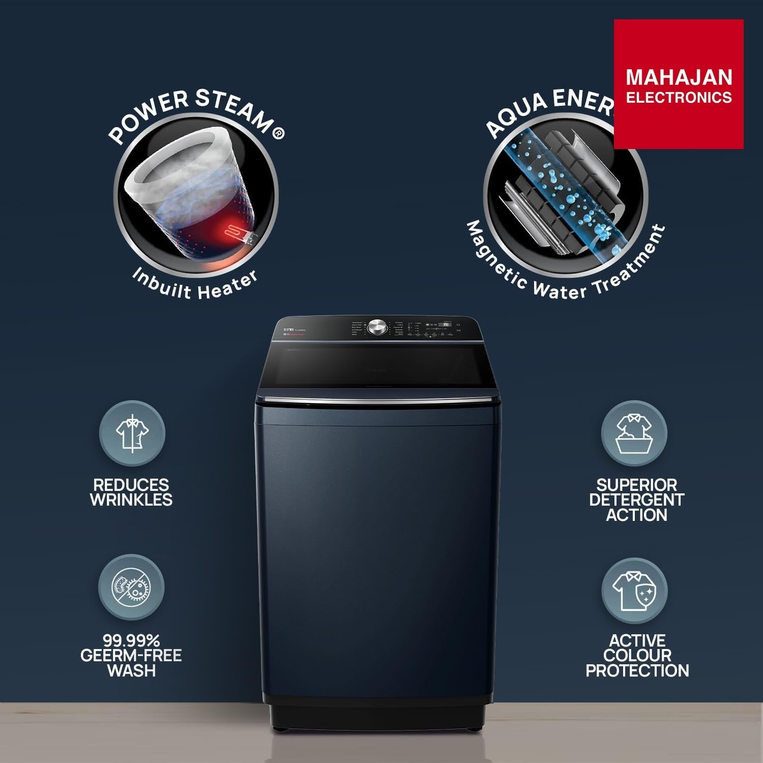 IFB TL-121RB2SID 12 kg Aqua Top Load Washing Machine Built-in Heater 720 rpm | Royal Blue – Mahajan Electronics Online.