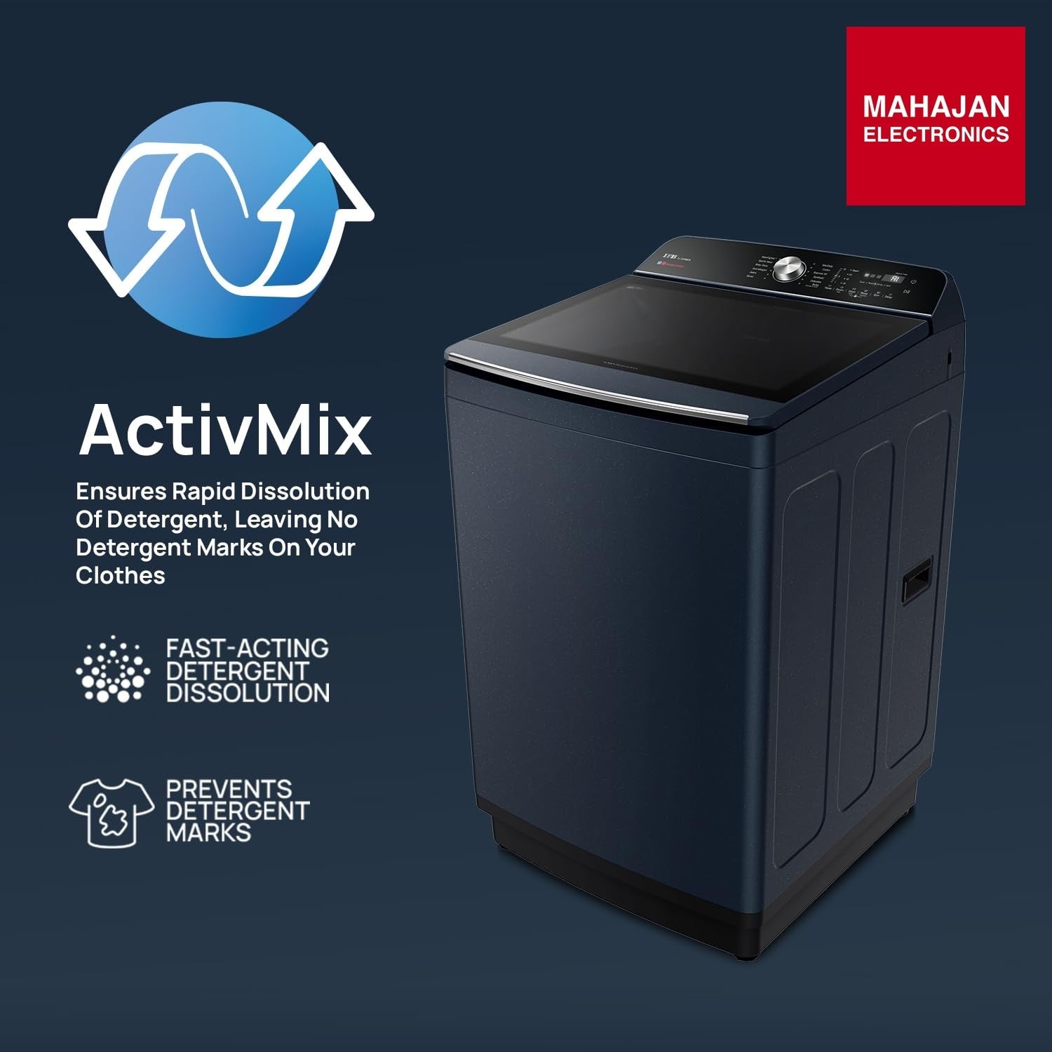 IFB TL-121RB2SID 12 kg Aqua Top Load Washing Machine Built-in Heater 720 rpm | Royal Blue – Mahajan Electronics Online.