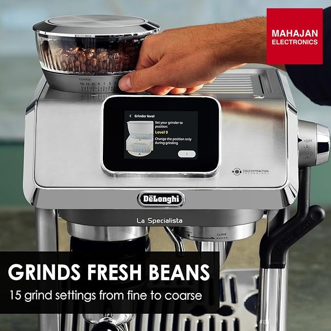 DeLonghi Cold Brew Coffee Machine, La Specialista Touch EC9455.M, Barista Style Espresso Coffee Machine with – Mahajan Electronics Online.