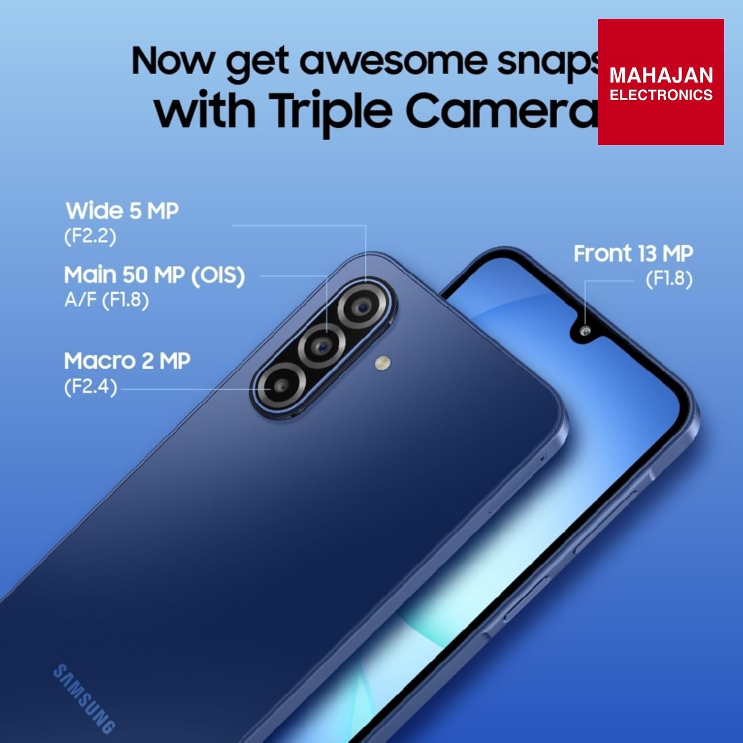 Samsung Galaxy A17 5G (Black, 6GB RAM, 128GB Storage) | 50 MP No Shake Camera | Gemini Live | Circle to – Mahajan Electronics Online.