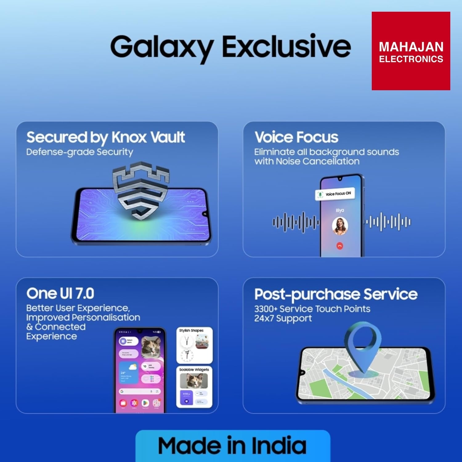 Samsung Galaxy A17 5G (Blue, 6GB RAM, 128GB Storage) | 50 MP No Shake Camera | Gemini Live | Circle to Search – Mahajan Electronics Online.