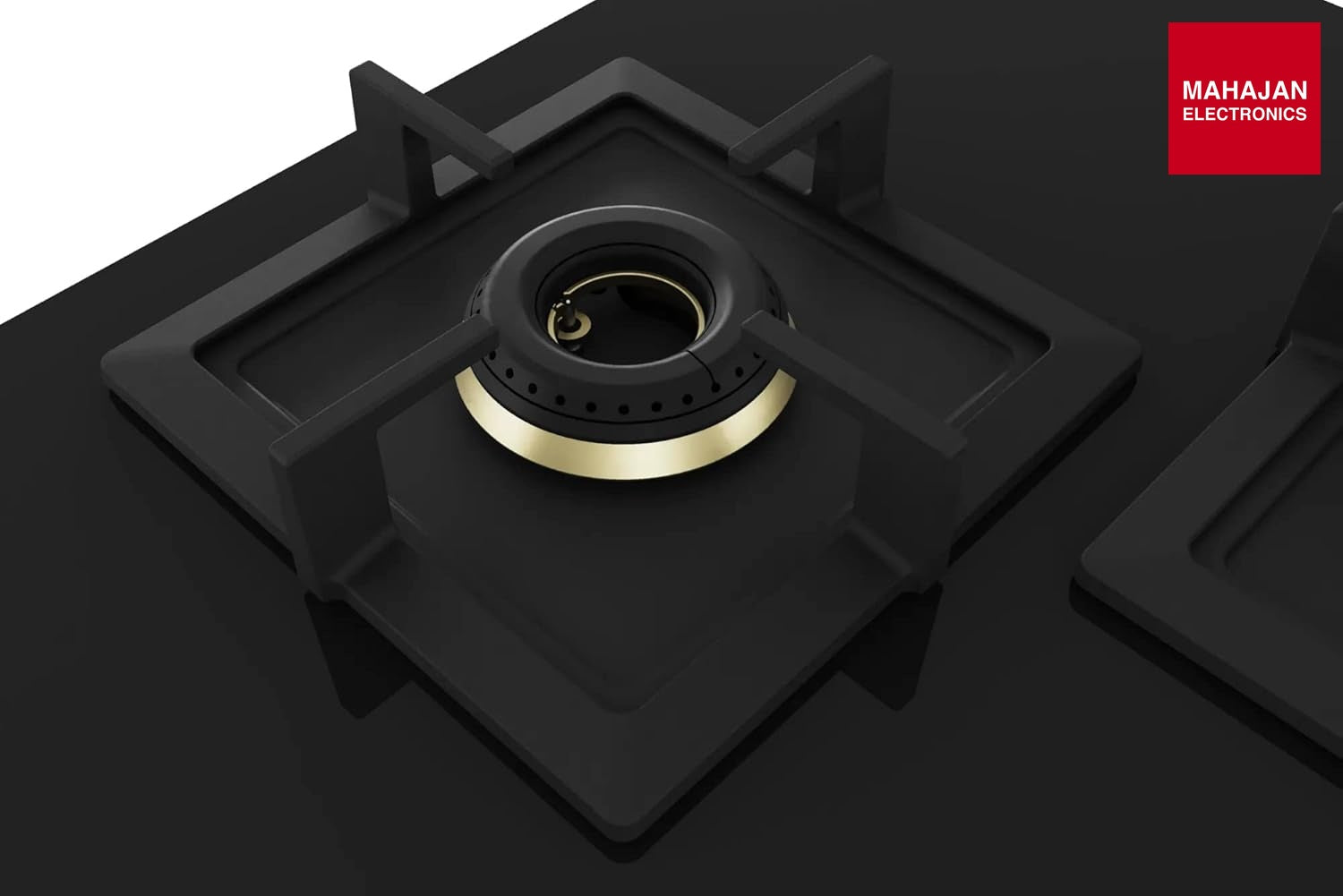 Bosch PNF9B6G20I Built in Gas Hob Black Tempered glass Glass 4 Burner Auto Ignition 90 cm Full Brass 3D Ring – Mahajan Electronics Online.