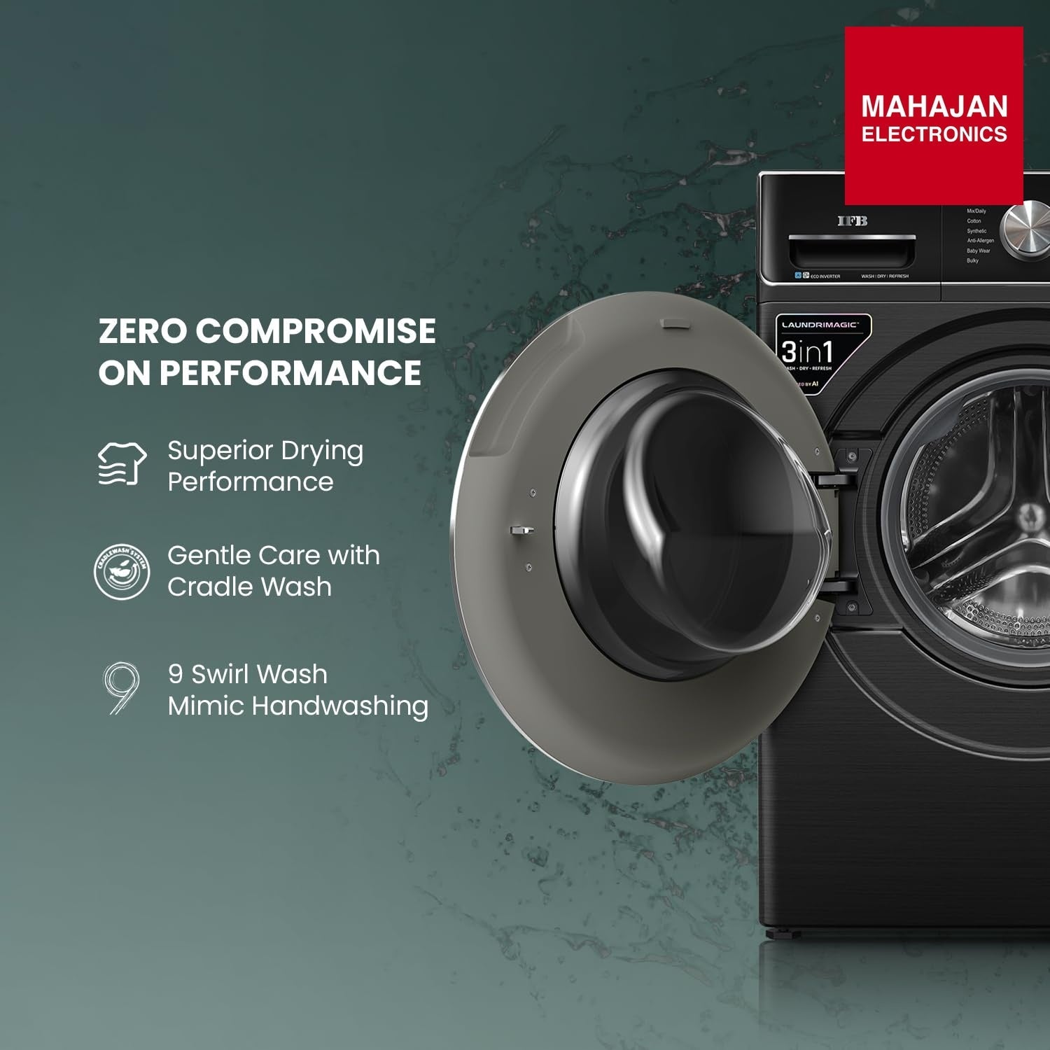 IFB WDR Executive Plus ZBG 11/7/3 kg Fully Automatic Washer Dryer Refresher with Steam Refresh, AI DOS, 100% – Mahajan Electronics Online.