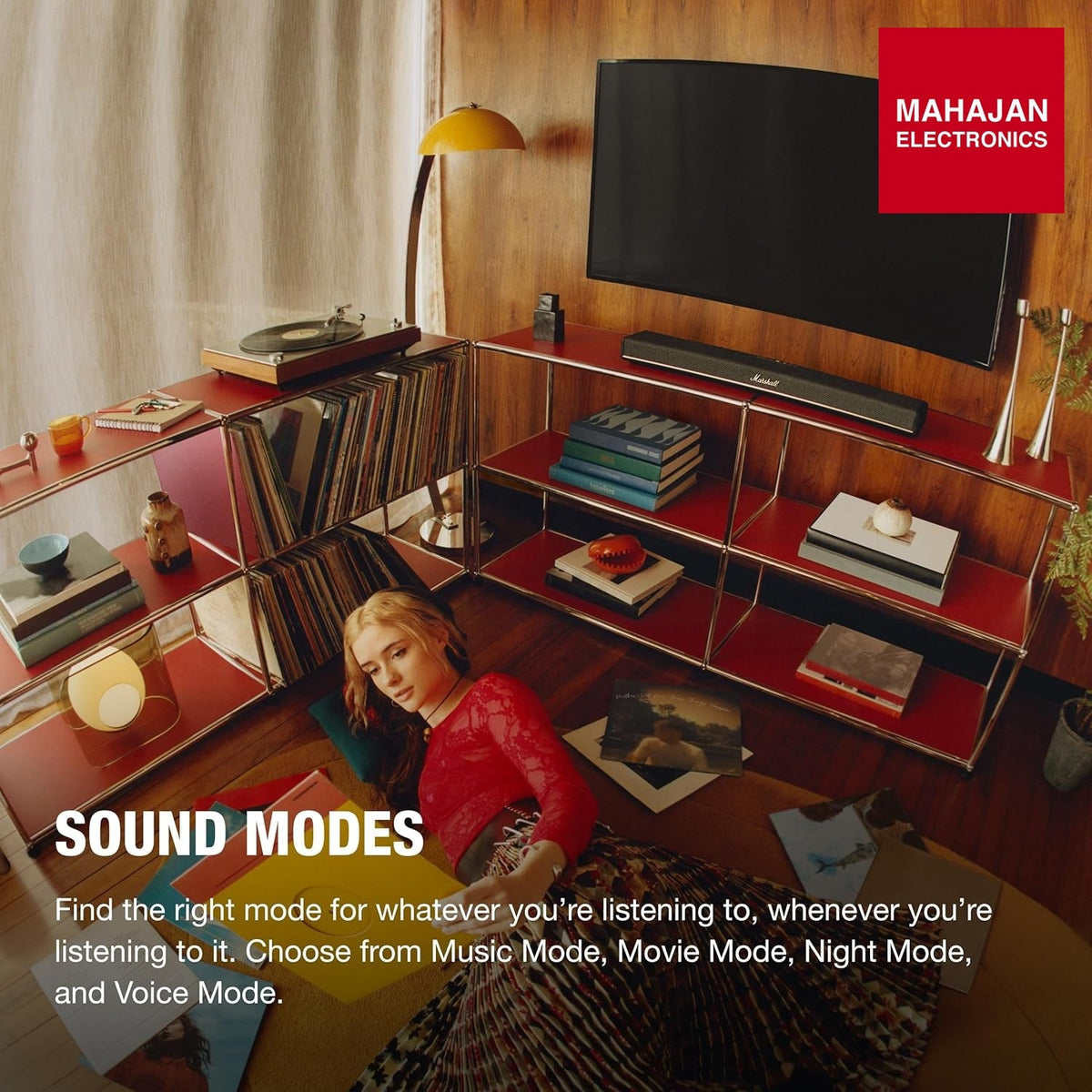 Marshall Heston 60 soundbar with Dolby Atmos & DTS:X, Wired & Wireless Subwoofer Connectivity – Dual HDMI – Mahajan Electronics Online.