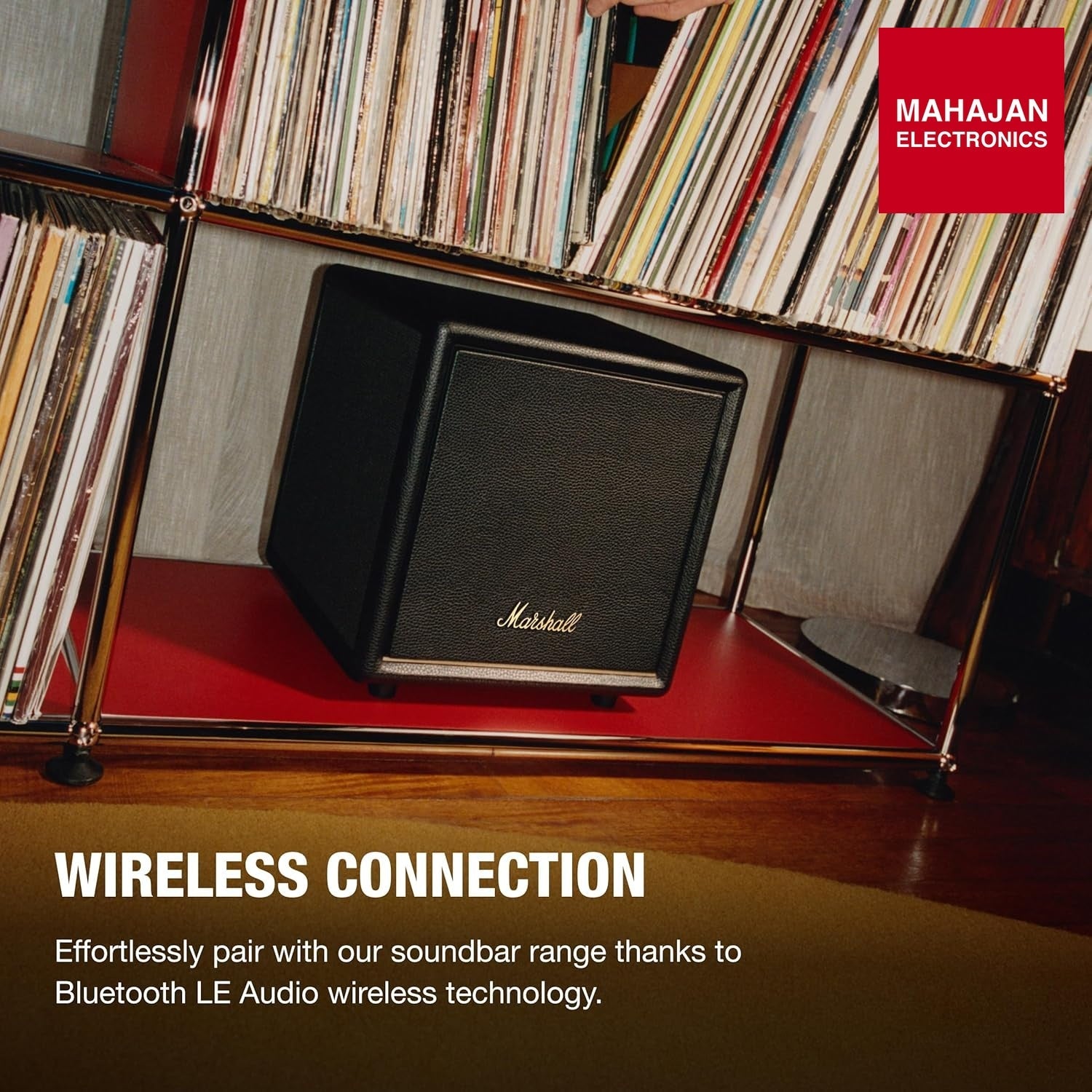 Marshall Heston SUB 200 Wireless subwoofer with Bluetooth LE-Audio – Mahajan Electronics Online.