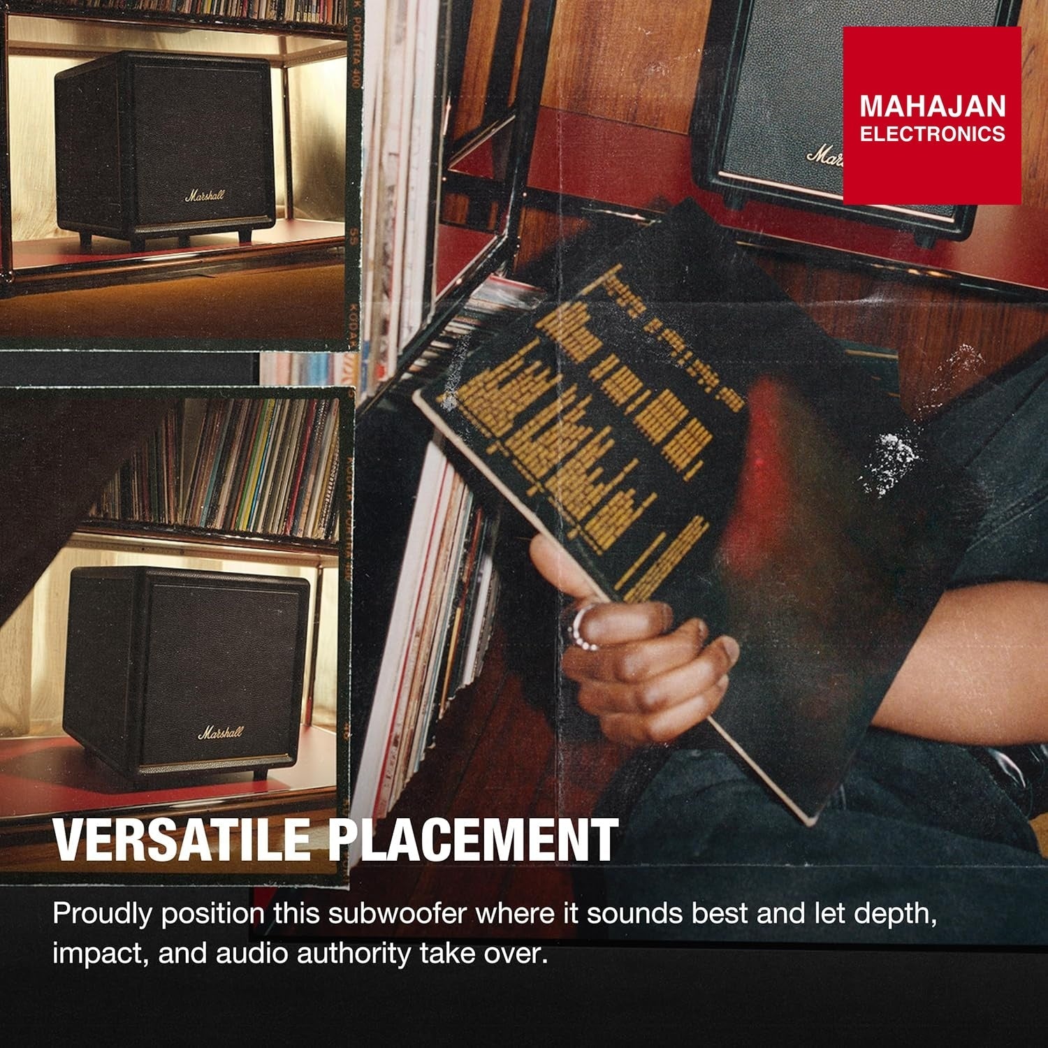 Marshall Heston SUB 200 Wireless subwoofer with Bluetooth LE-Audio – Mahajan Electronics Online.