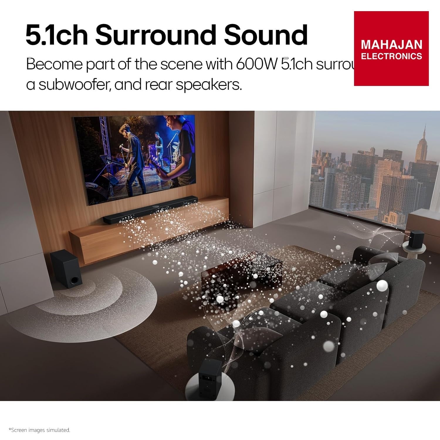LG S65TR 600W 5.1 Channel Dolby Digital, Wireless Subwoofer & Rear Speaker with Built-in Receiver, AI Sound – Mahajan Electronics Online.