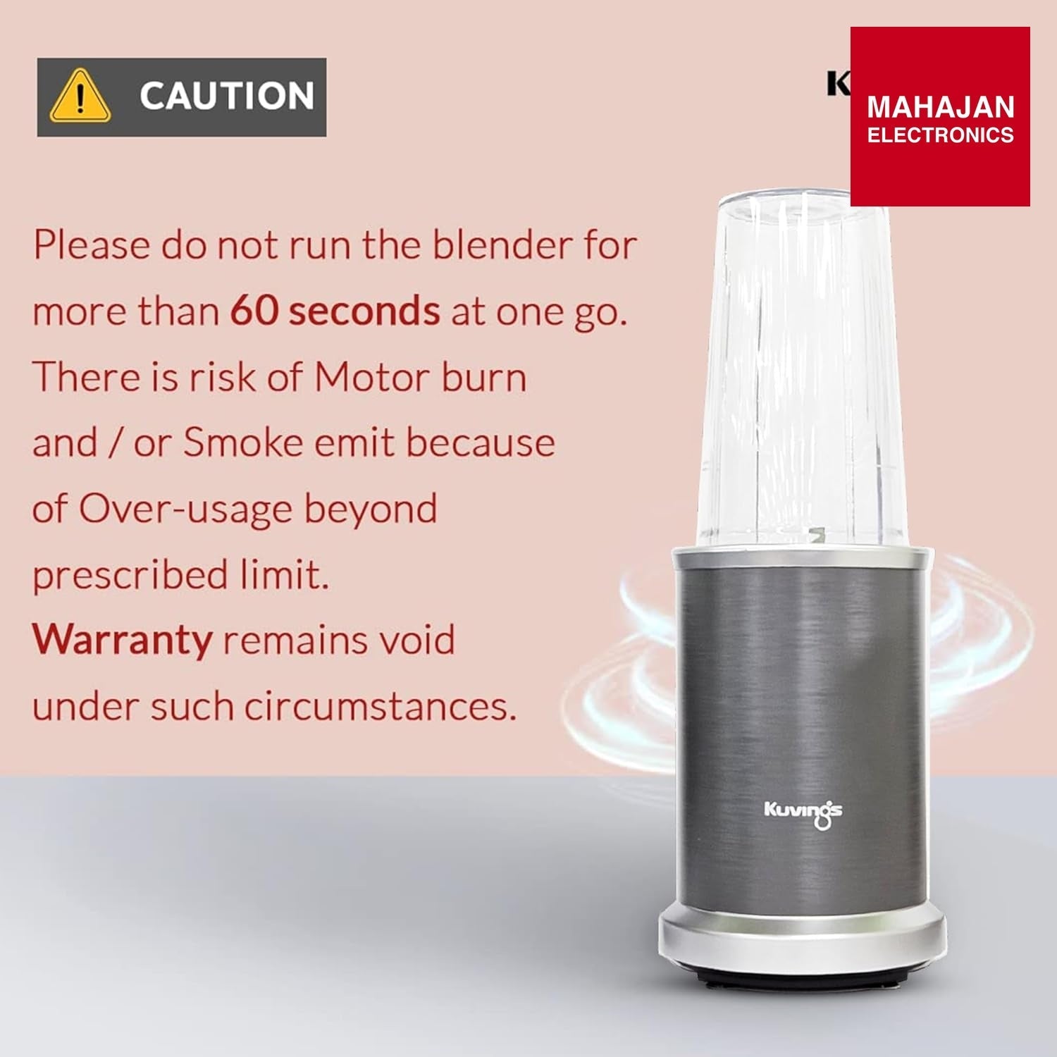 Kuvings Nutri Blender Pro Gunmetal Grey – Mahajan Electronics Online.