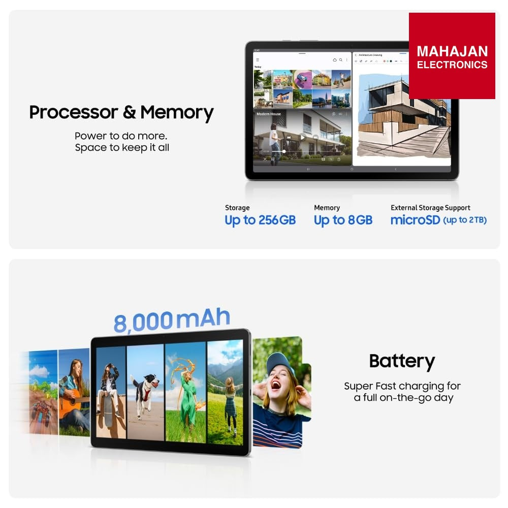 Samsung Galaxy Tab S10 Lite with AI, S Pen in-Box, 27.7 cm (10.9 Inch) Display, Object Eraser, 90Hz Refresh – Mahajan Electronics Online.