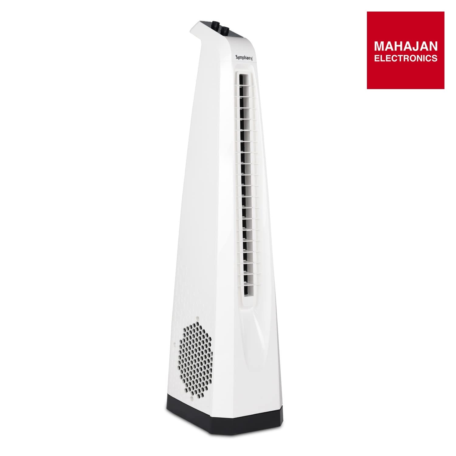 Symphony Surround Bladeless Tower Fan for Room & Office | High-Speed with Swivel Action & Simple Knob Control – Mahajan Electronics Online.