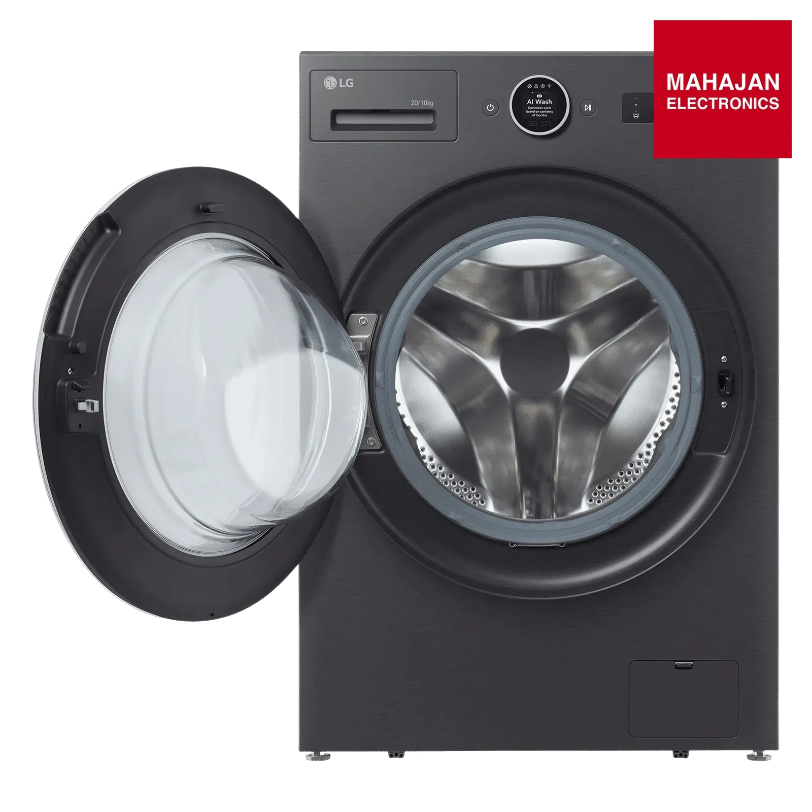 LG 20/10 kg Wi-Fi Inverter Fully Automatic Front Load Washing Machine (VX Series, FDX92010A9K.AEBQEIL – Mahajan Electronics Online.