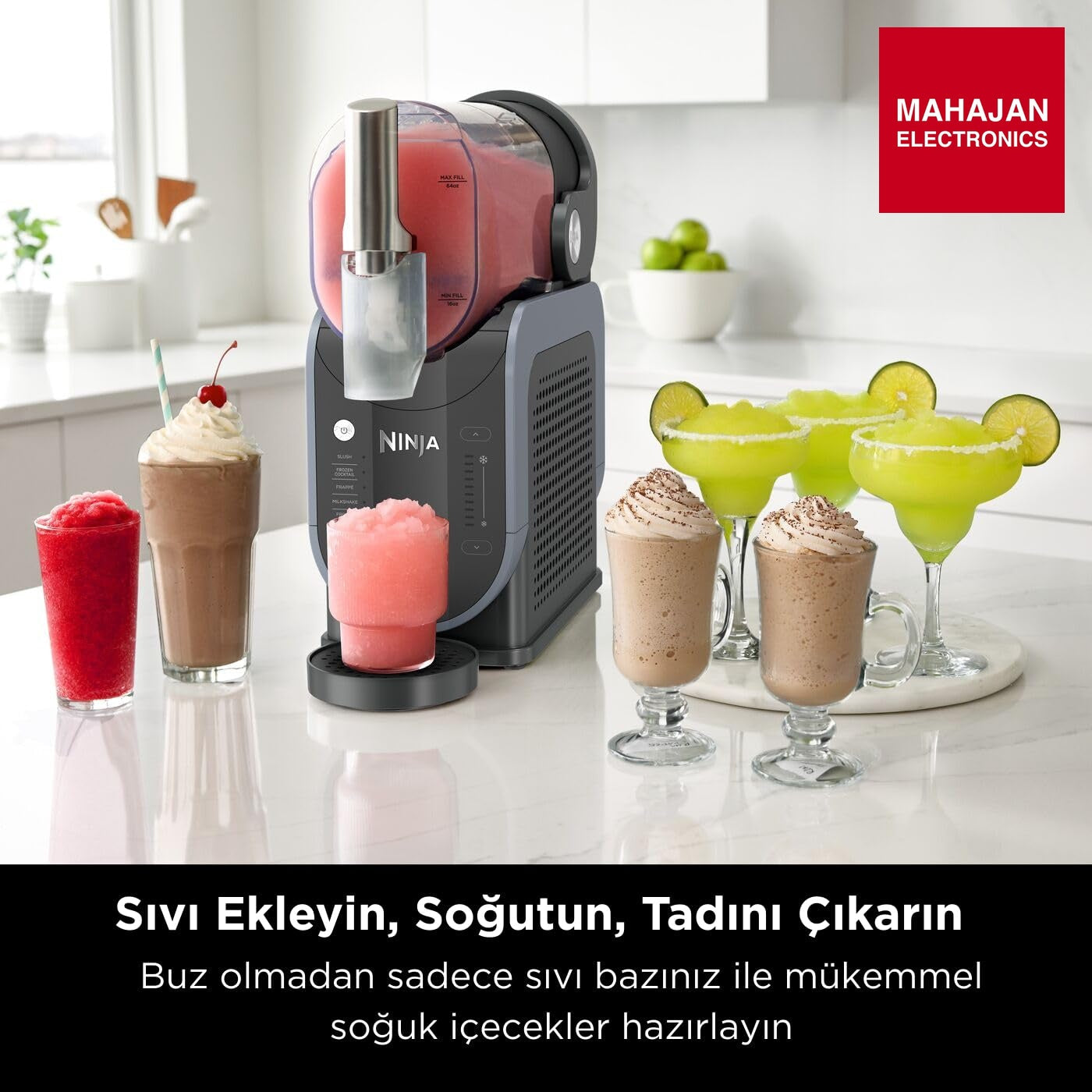 Ninja SLUSHi FS301EU Slush Ice Cocktails Frappe Milkshakes & Frozen Juice Machine - No Ice or Preparation – Mahajan Electronics Online.