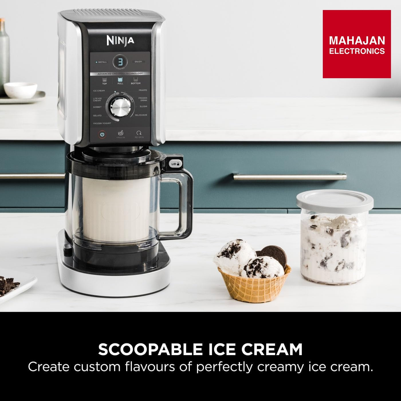 Ninja NC502EU CREAMi Deluxe Ice and Ice Drink Machine – Mahajan Electronics Online.