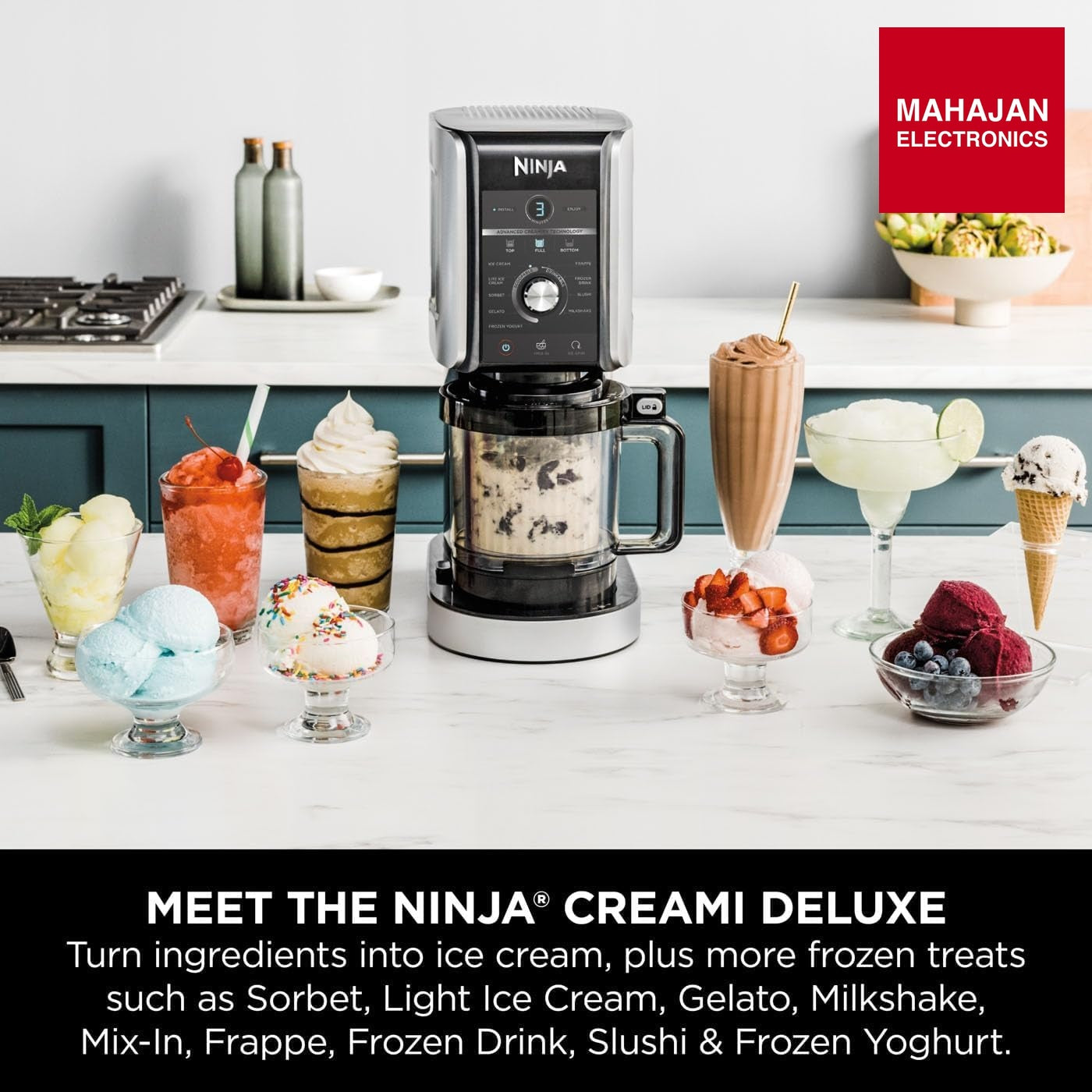 Ninja NC502EU CREAMi Deluxe Ice and Ice Drink Machine – Mahajan Electronics Online.