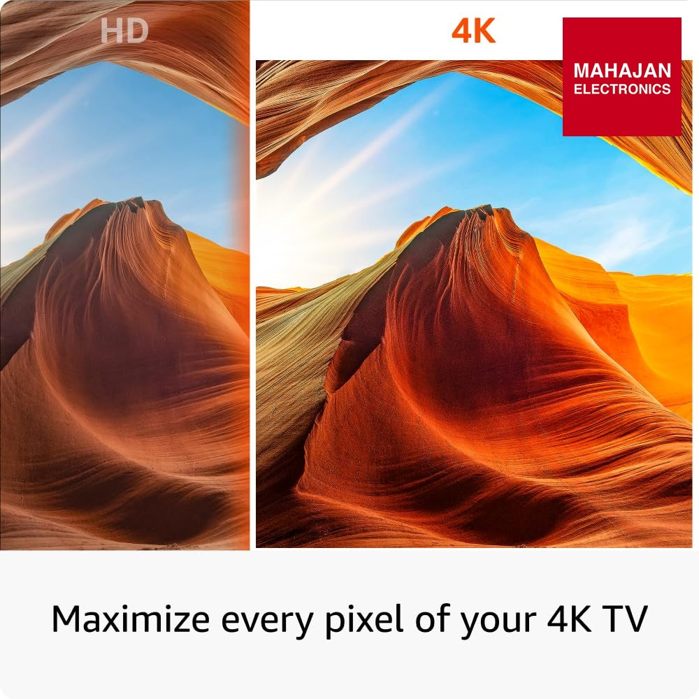 Amazon Fire TV Stick 4K Select (newest model), start streaming in 4K, Alexa voice search, stream lakhs of – Mahajan Electronics Online.
