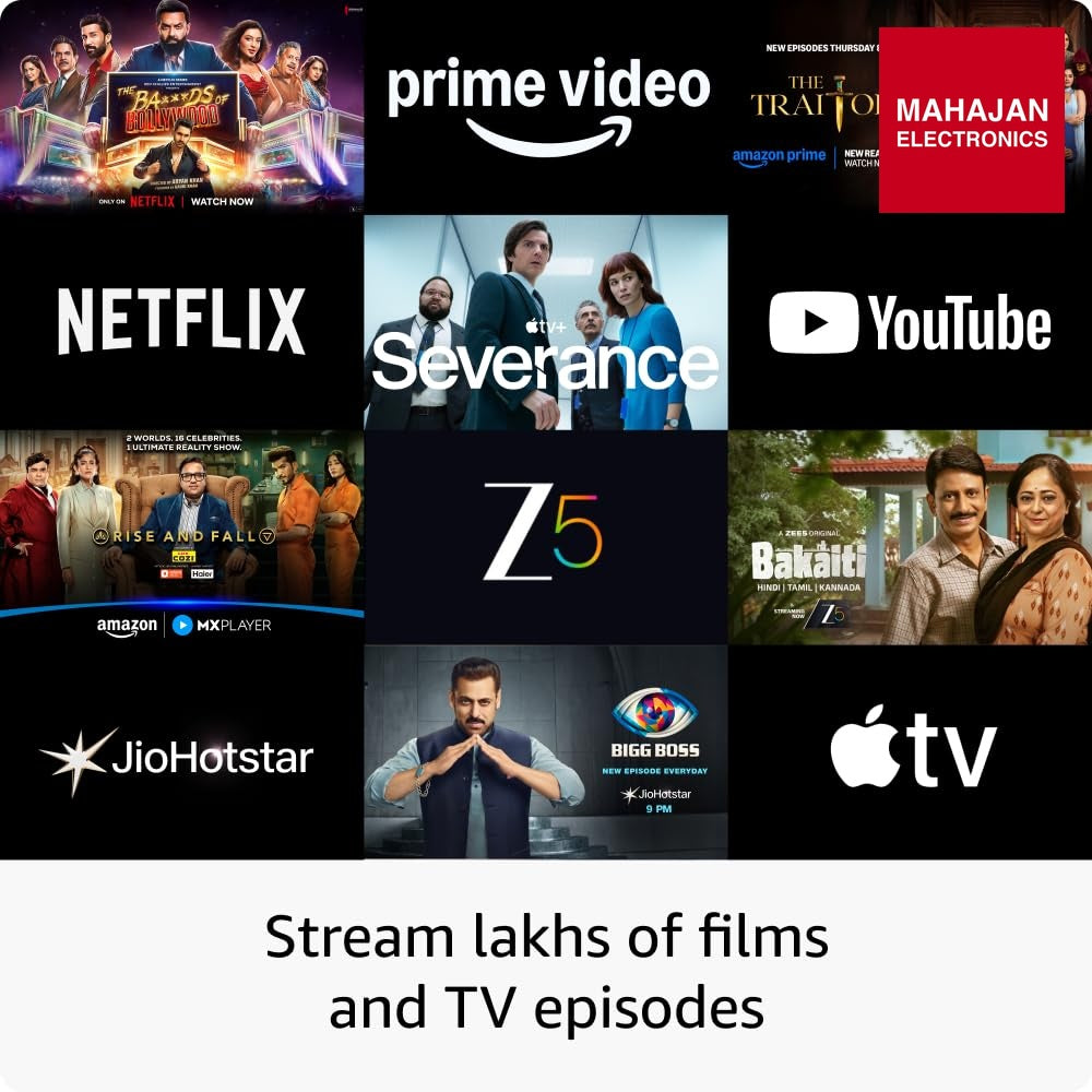 Amazon Fire TV Stick 4K Select (newest model), start streaming in 4K, Alexa voice search, stream lakhs of – Mahajan Electronics Online.
