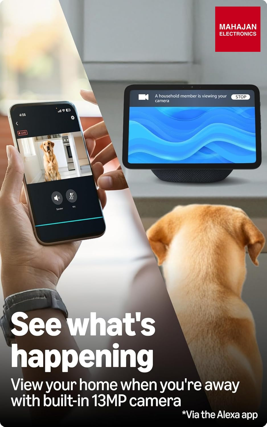 Amazon Echo Show 8 (newest model), vibrant 8.7" HD display with spatial audio & Alexa, new sleek design – Mahajan Electronics Online.