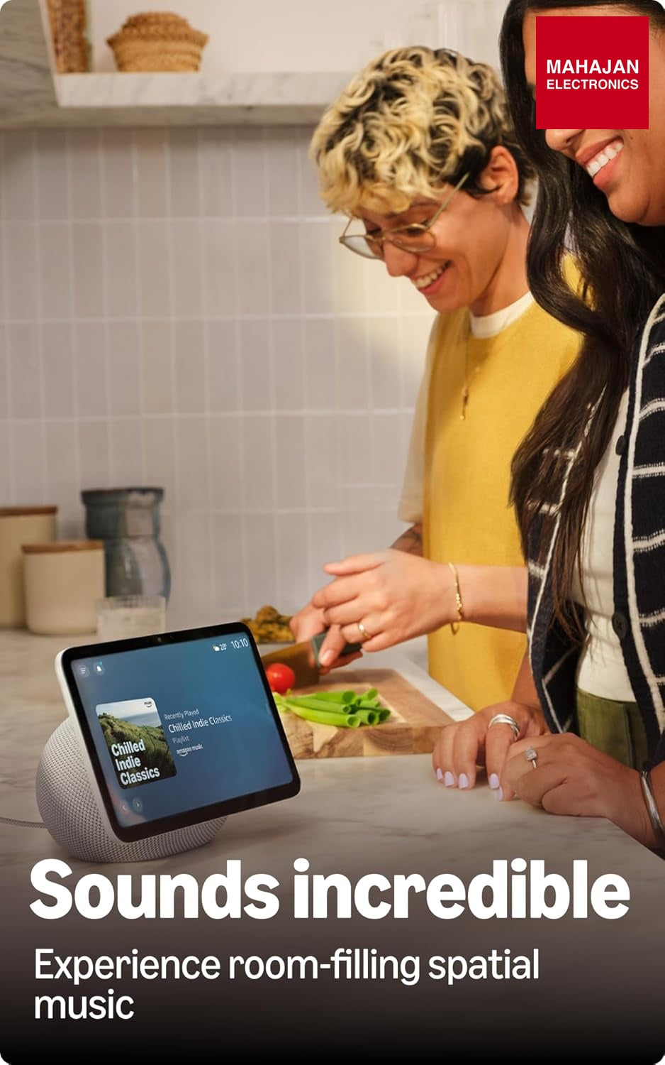 Amazon Echo Show 8 (newest model), vibrant 8.7" HD display with spatial audio & Alexa, new sleek design – Mahajan Electronics Online.