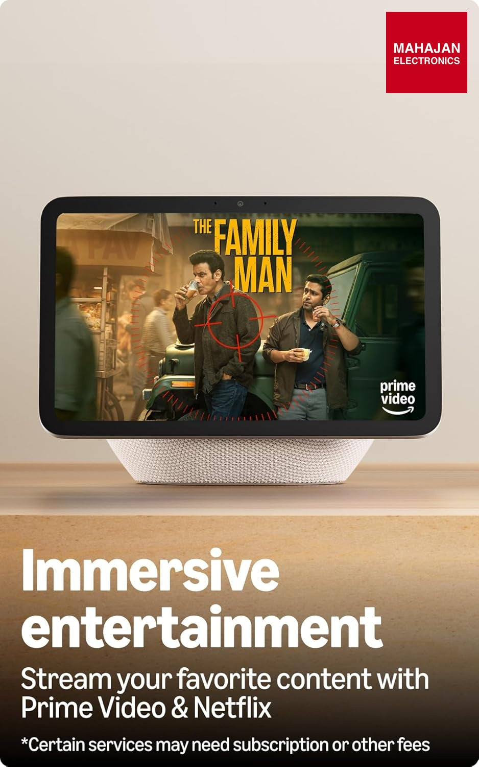 Amazon Echo Show 8 (newest model), vibrant 8.7" HD display with spatial audio & Alexa, new sleek design – Mahajan Electronics Online.