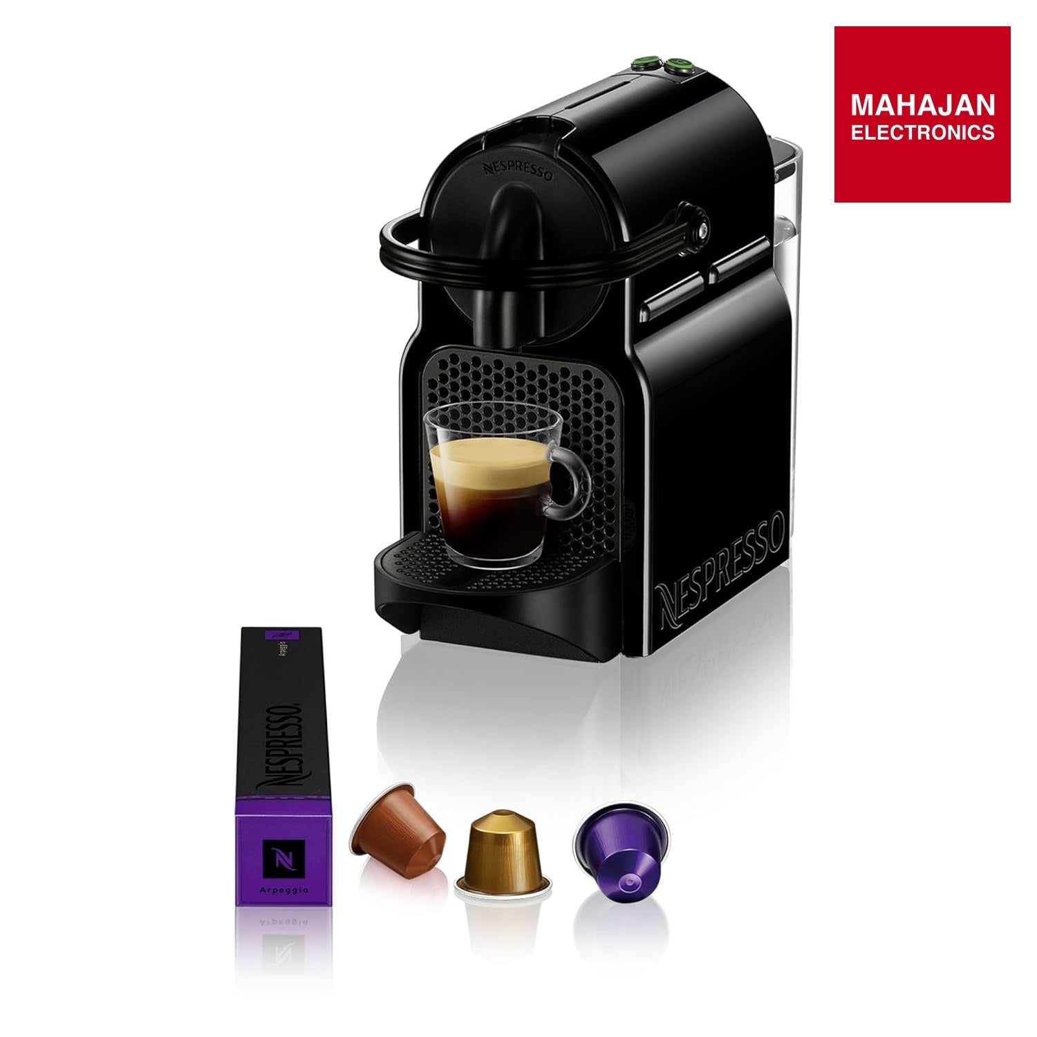 De’Longhi Nespresso Inissia EN 80.B Espresso Coffee Machine (19 Bar, Black) MAHAJAN ELECTRONICS – Mahajan Electronics Online.