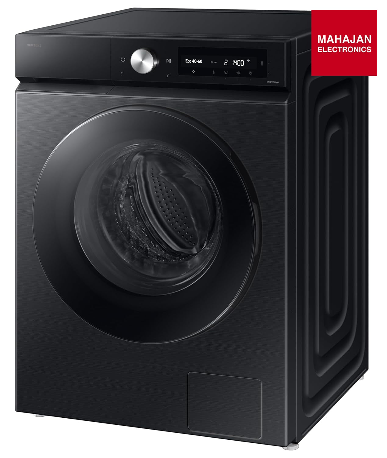 Samsung WW12DB7B24GBTL, Black 12 kg, 5 Star, AI Control, Super Speed, Wi-Fi, Hygiene Steam with Inbuilt Heater, Digital Inverter, Fully-Automatic Front Load Washing Machine. Mahajan Electronics Online