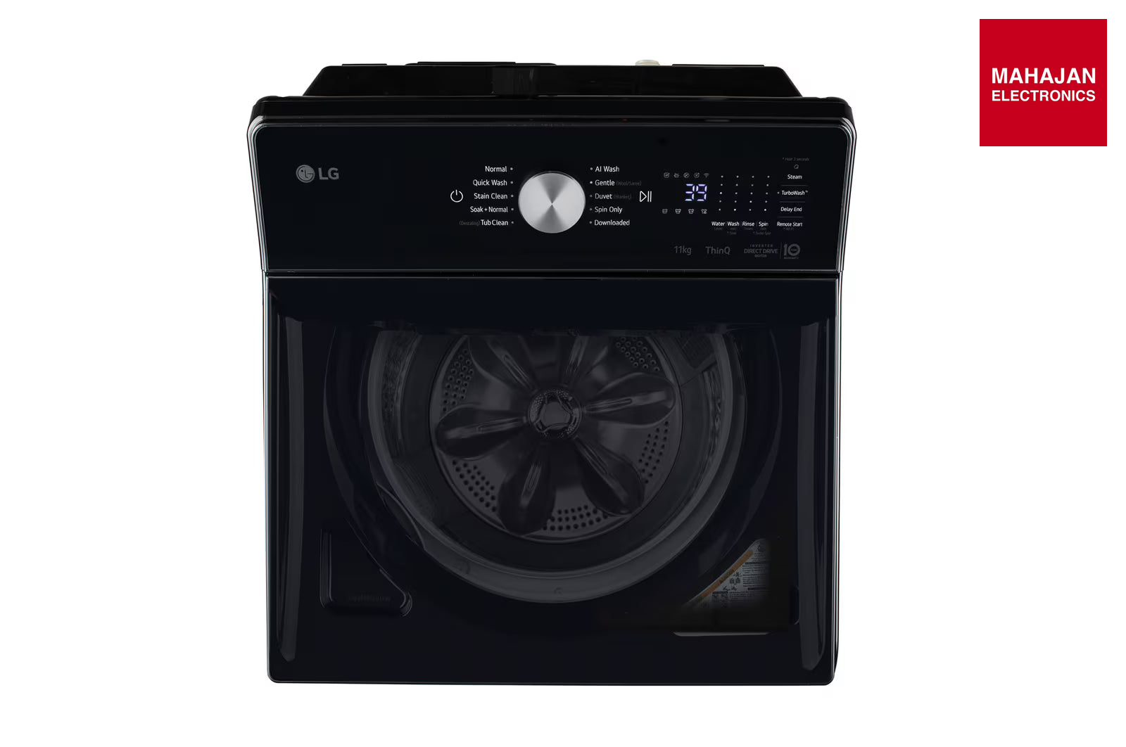 LG TX511NWO 11Kg Top Load Washing Machine, AI Direct Drive™, 6 Motion DD, Onyx Black, 5 Star – Mahajan Electronics Online.
