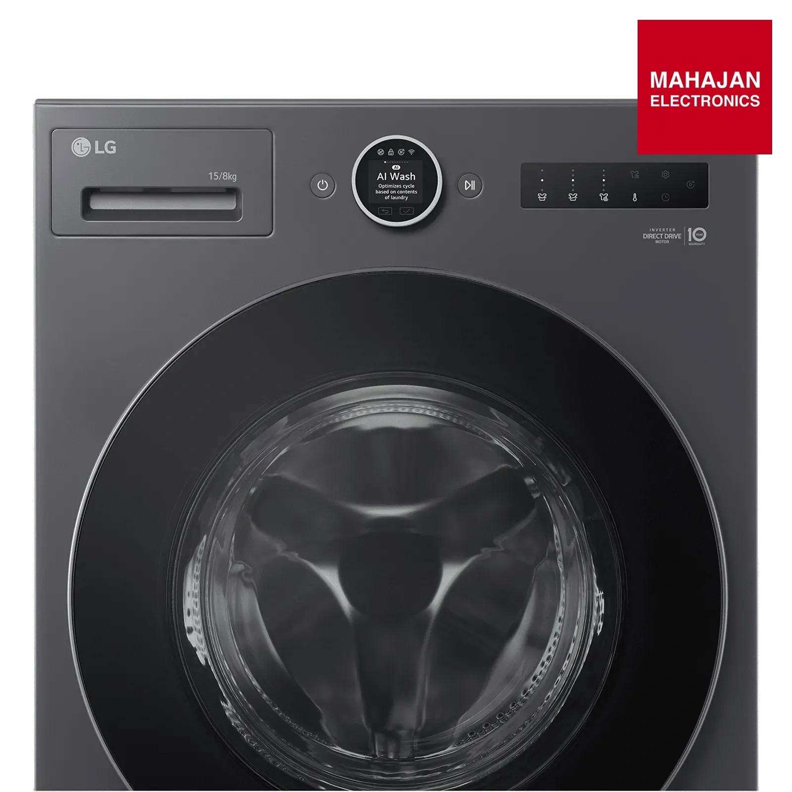 LG FDX91508A9E 15/8 kg Wi-Fi Inverter Fully Automatic Front Load Washing Machine (VX Series, AI Direct Drive – Mahajan Electronics Online.