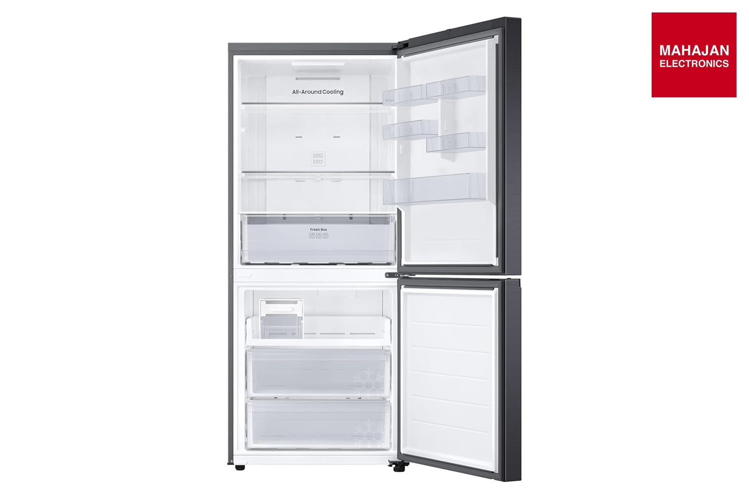 Samsung RB45DG6005B1TL 458 L, 1 Star, Digital Inverter, Frost Free Double Door, Bespoke AI WiFi Refrigerator – Mahajan Electronics Online.