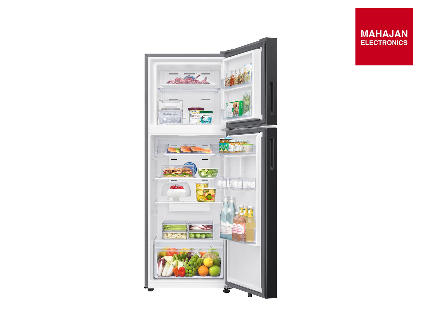 RT34HG5A42BX, Double Door Refrigerator with Bespoke AI 330L – Mahajan Electronics Online.