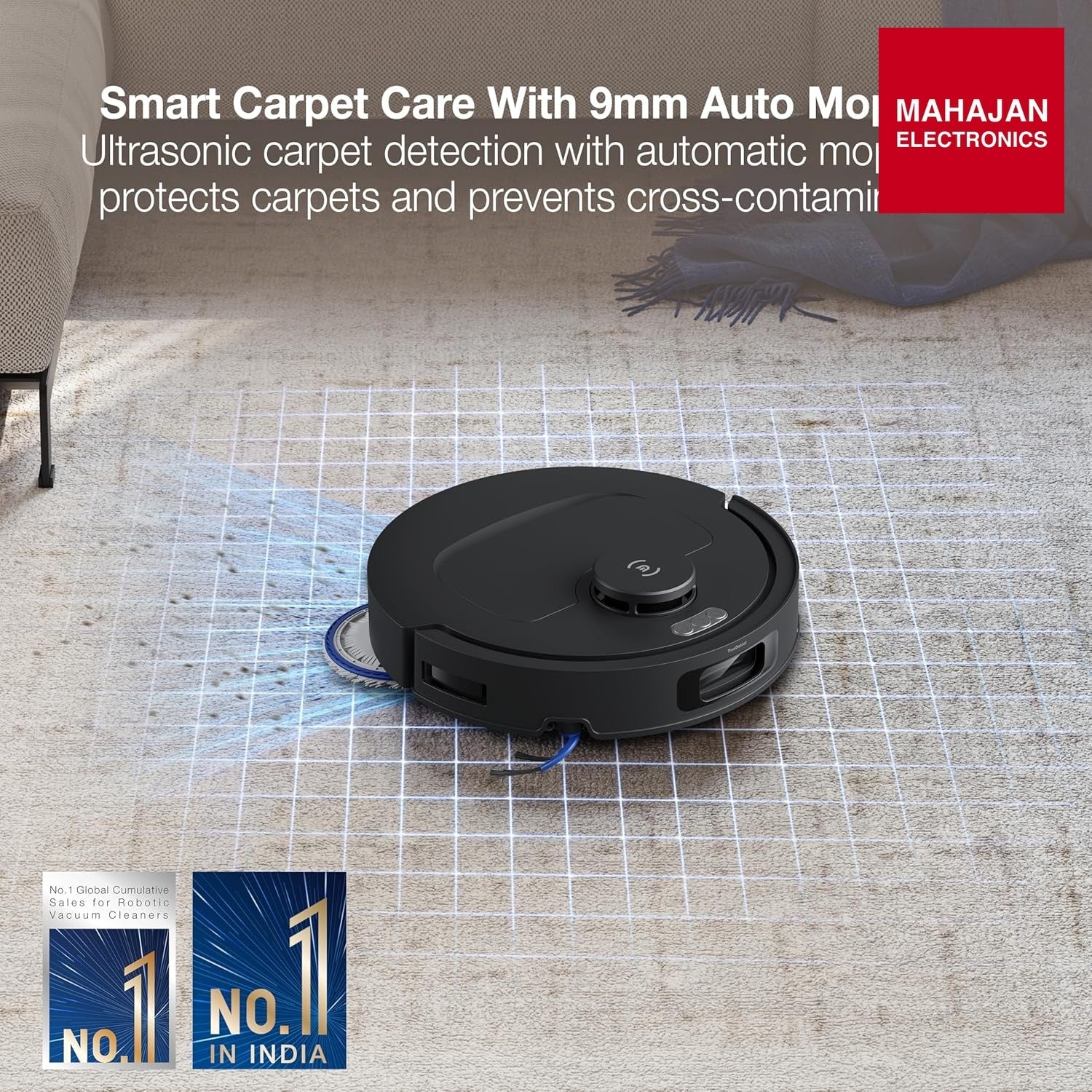 ECOVACS N50 Pro Mini Robot Vacuum and Mop, PowerBoost Charging, Self-Washing Mop, 25000Pa Suction – Mahajan Electronics Online.