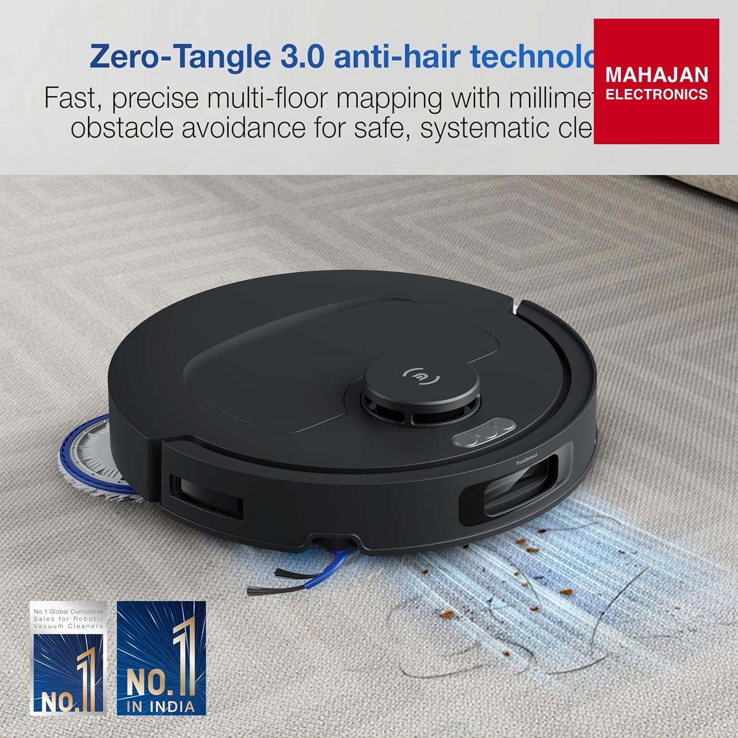 ECOVACS N50 Pro Mini Robot Vacuum and Mop, PowerBoost Charging, Self-Washing Mop, 25000Pa Suction – Mahajan Electronics Online.